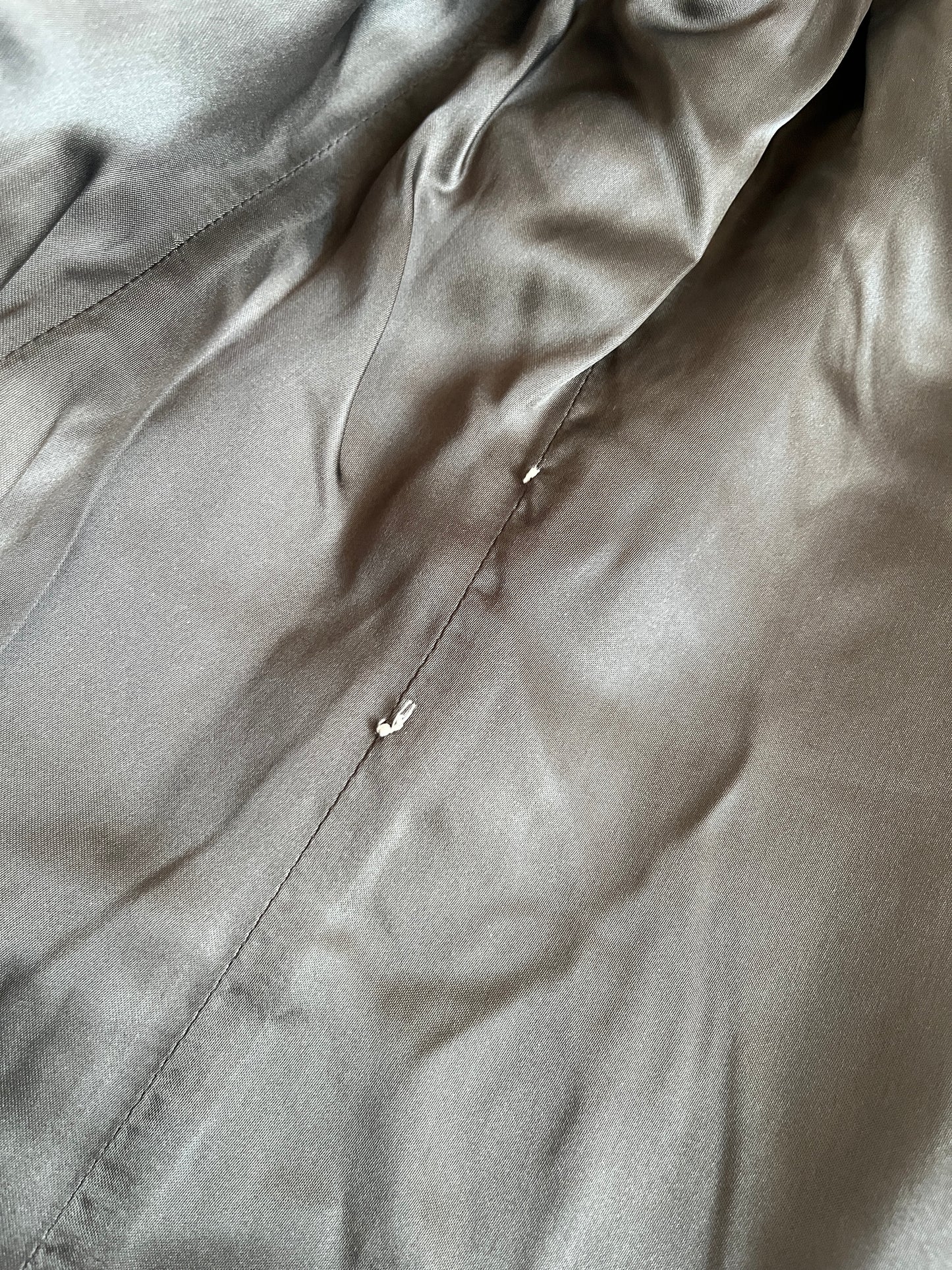 Miu Miu FW1998 wool iridescente sample trench