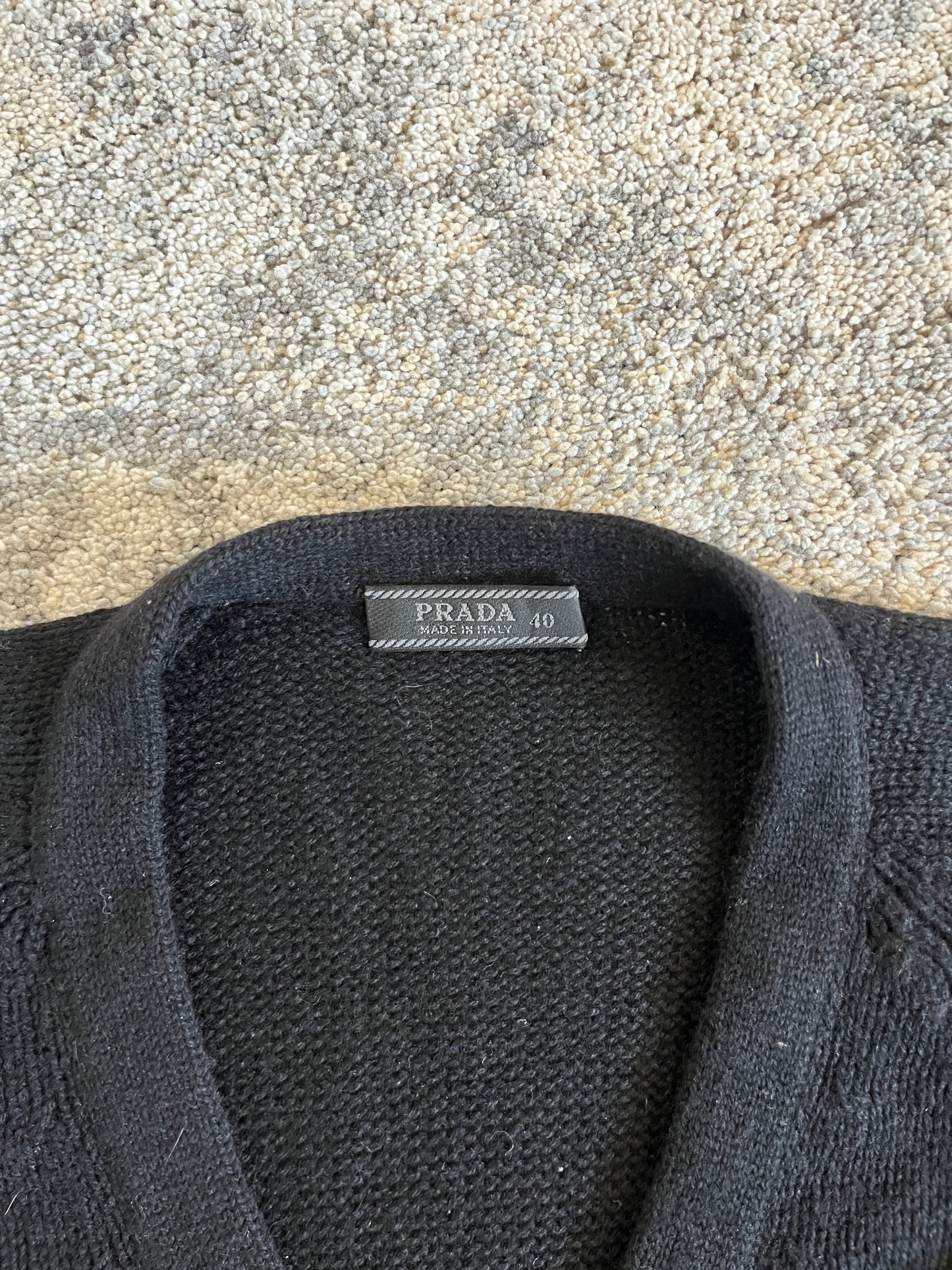 Prada SS2001 cashmere crop sweater