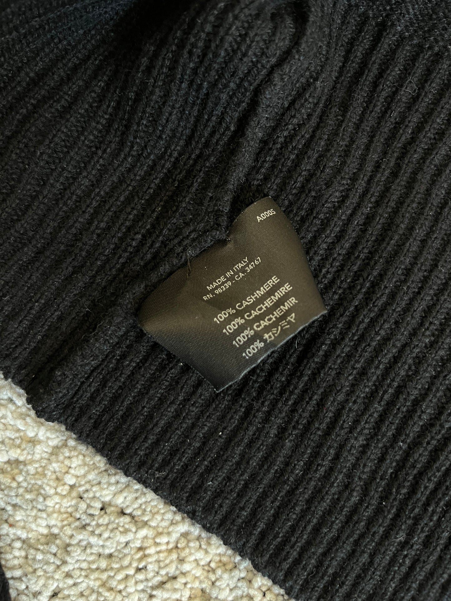 Prada SS2001 cashmere crop sweater