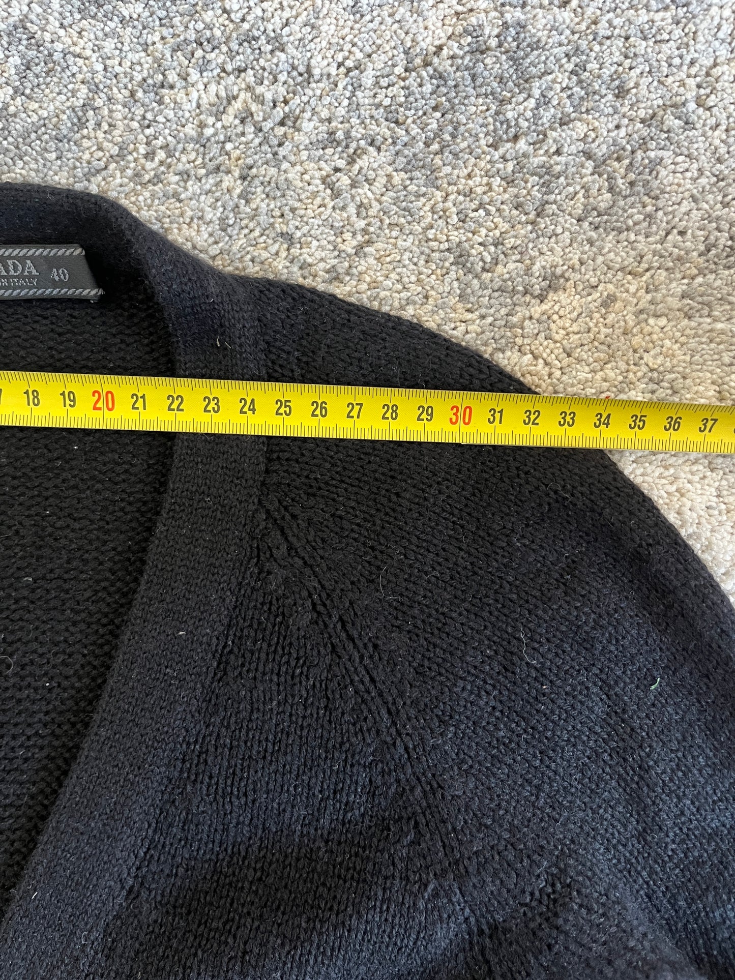 Prada SS2001 cashmere crop sweater