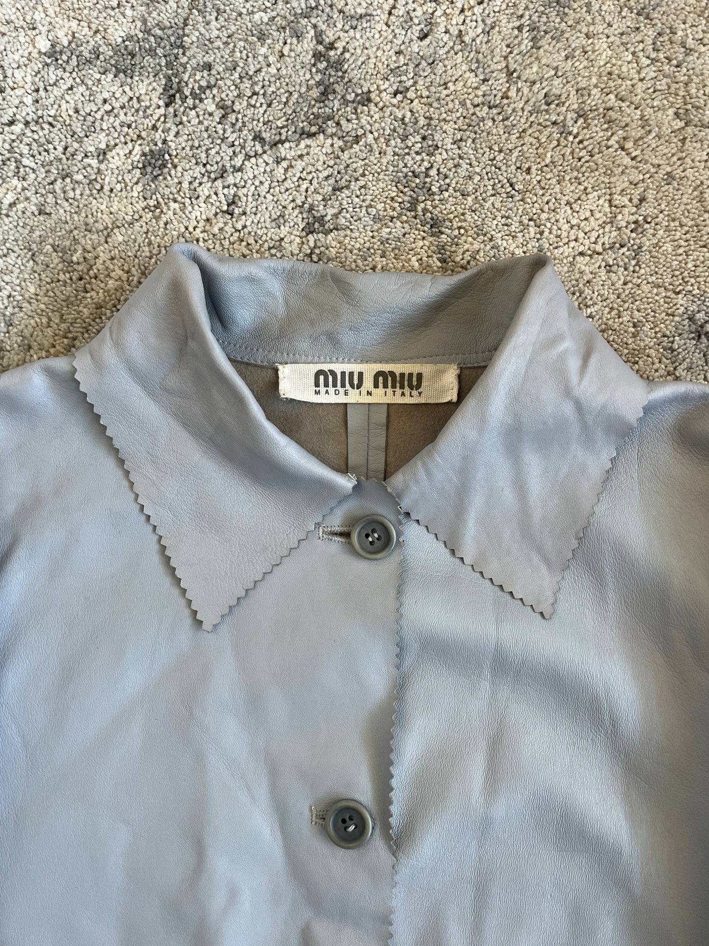 Miu Miu SS1994 soft leather jacket