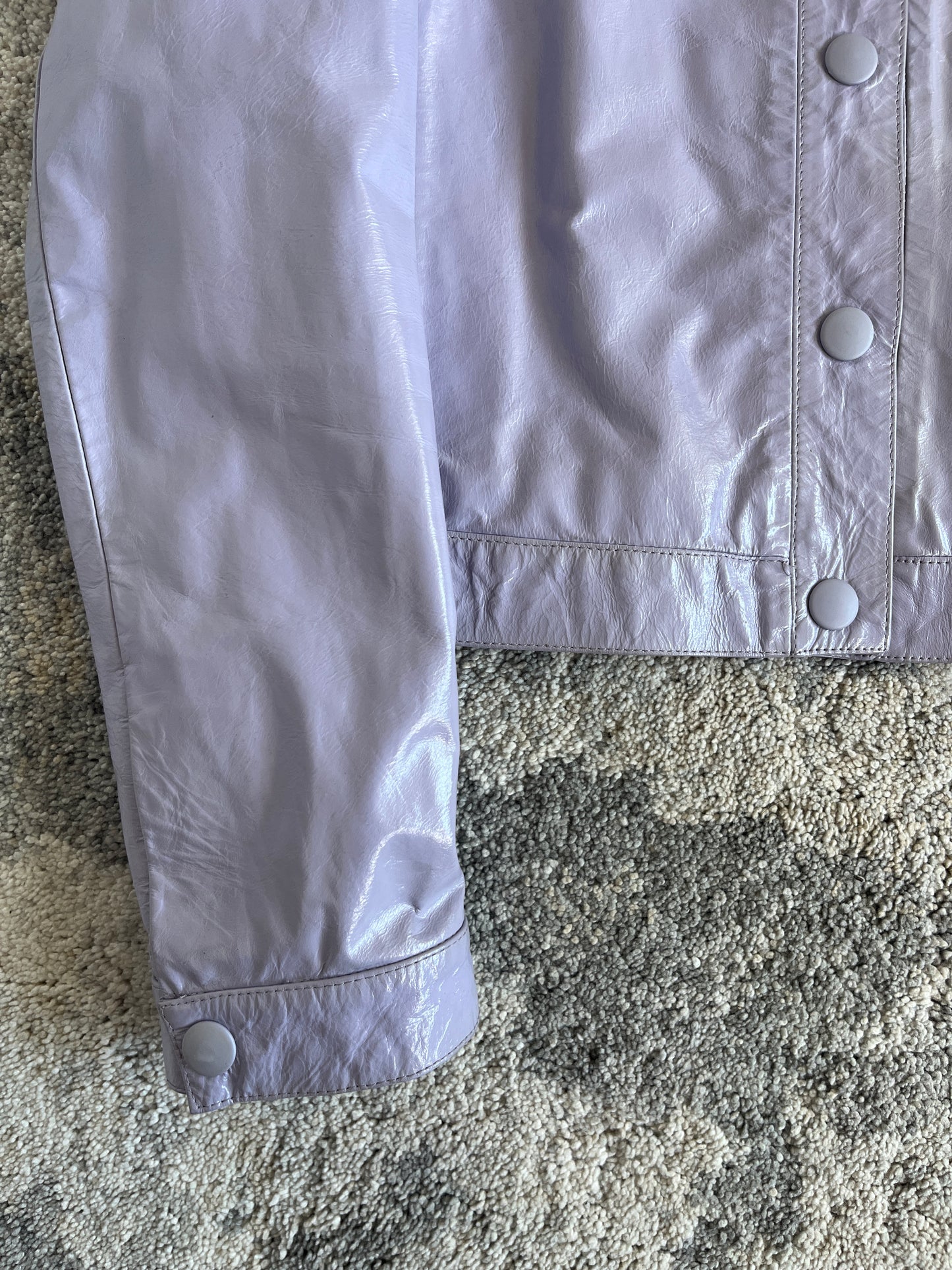 Miu Miu 1998 patent leather jacket