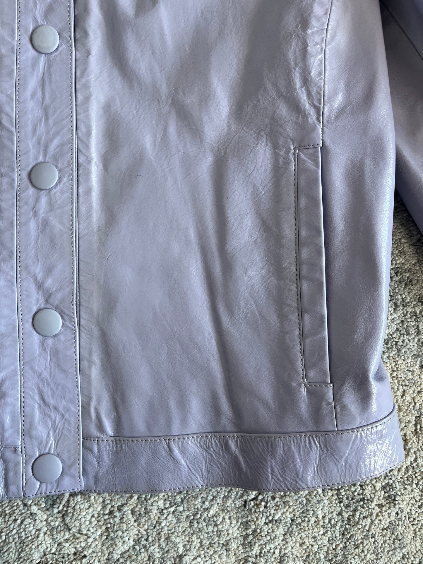 Miu Miu 1998 patent leather jacket