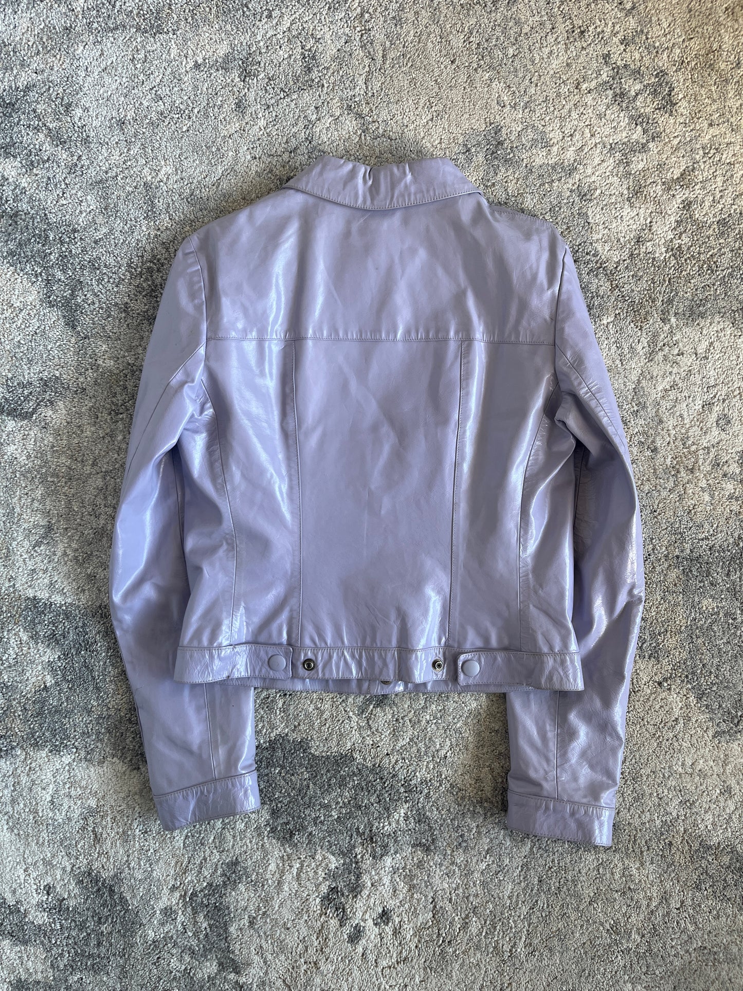 Miu Miu 1998 patent leather jacket