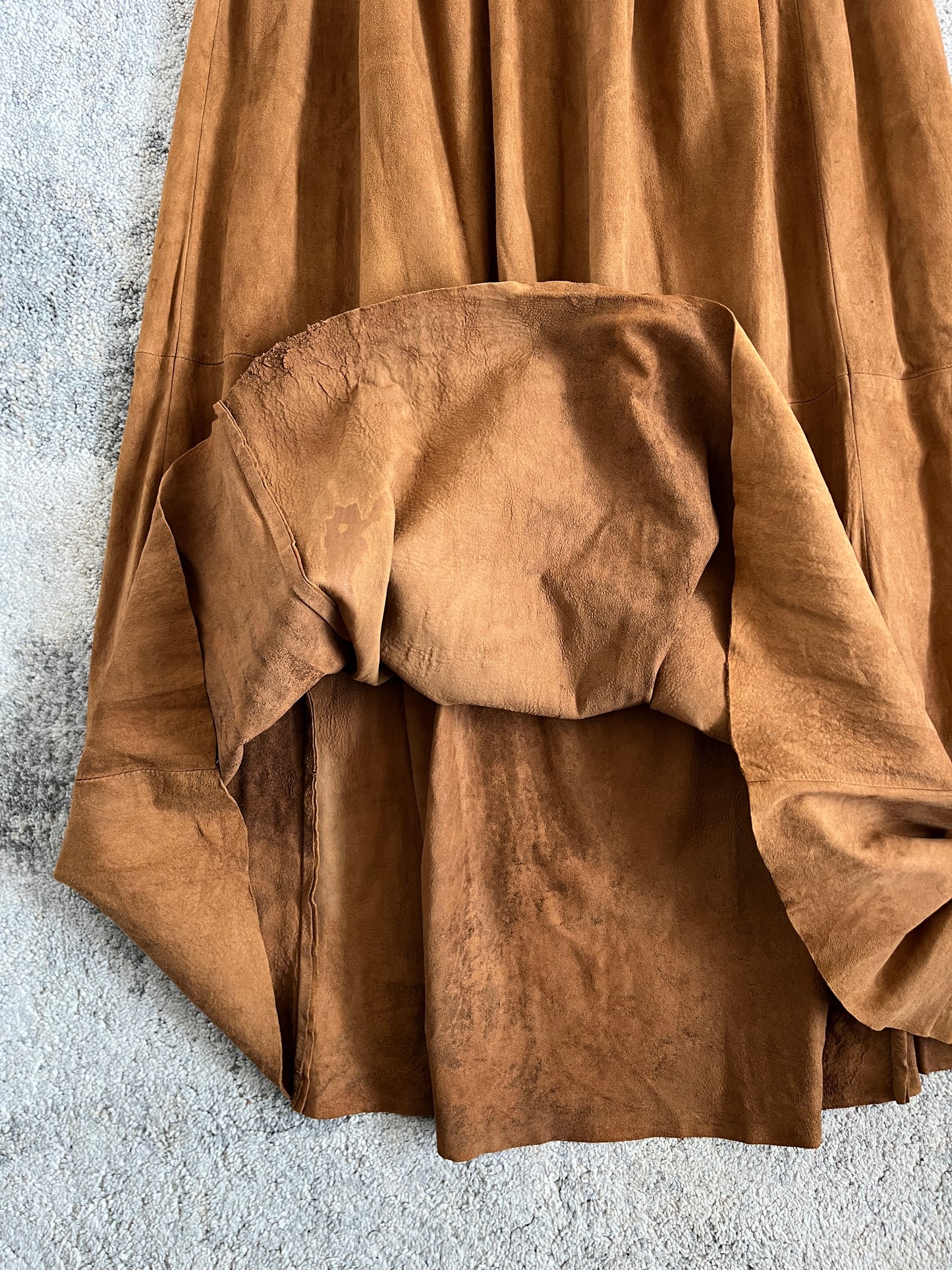 Miu Miu SS1993 suede long dress