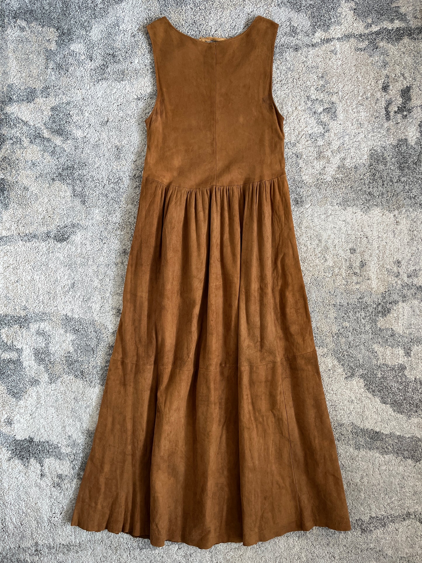Miu Miu SS1993 suede long dress