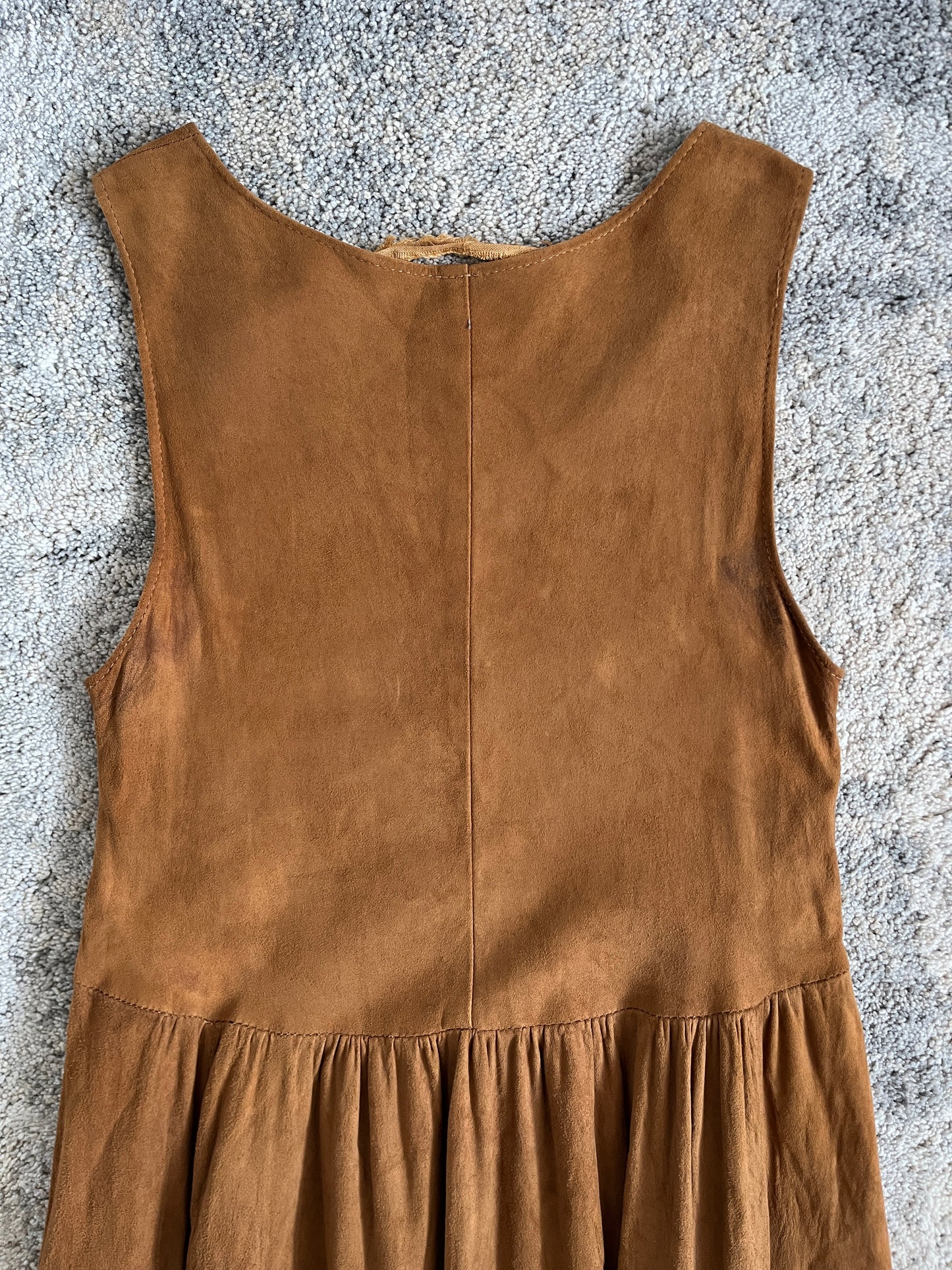 Miu Miu SS1993 suede long dress