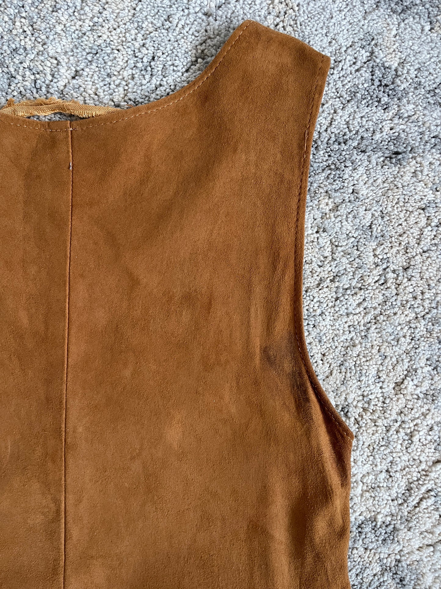 Miu Miu SS1993 suede long dress