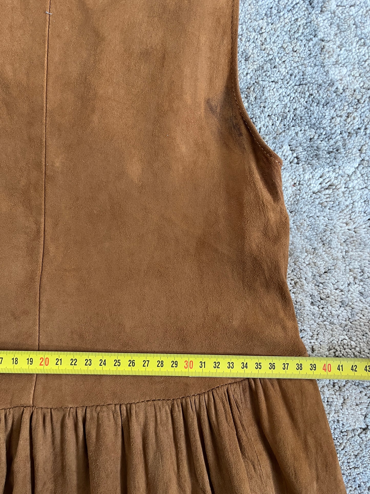 Miu Miu SS1993 suede long dress