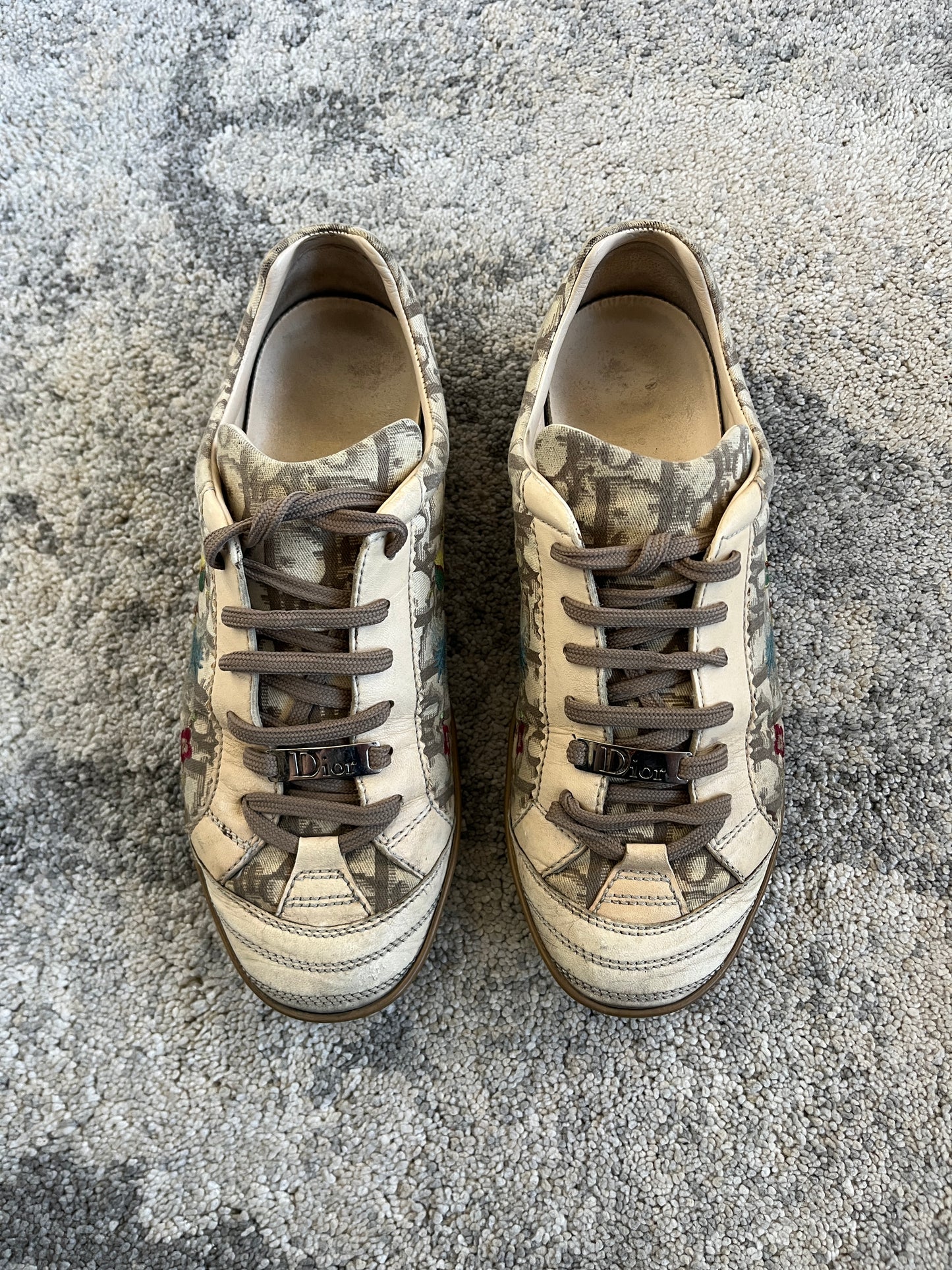Dior 2000's monogram flat trainers