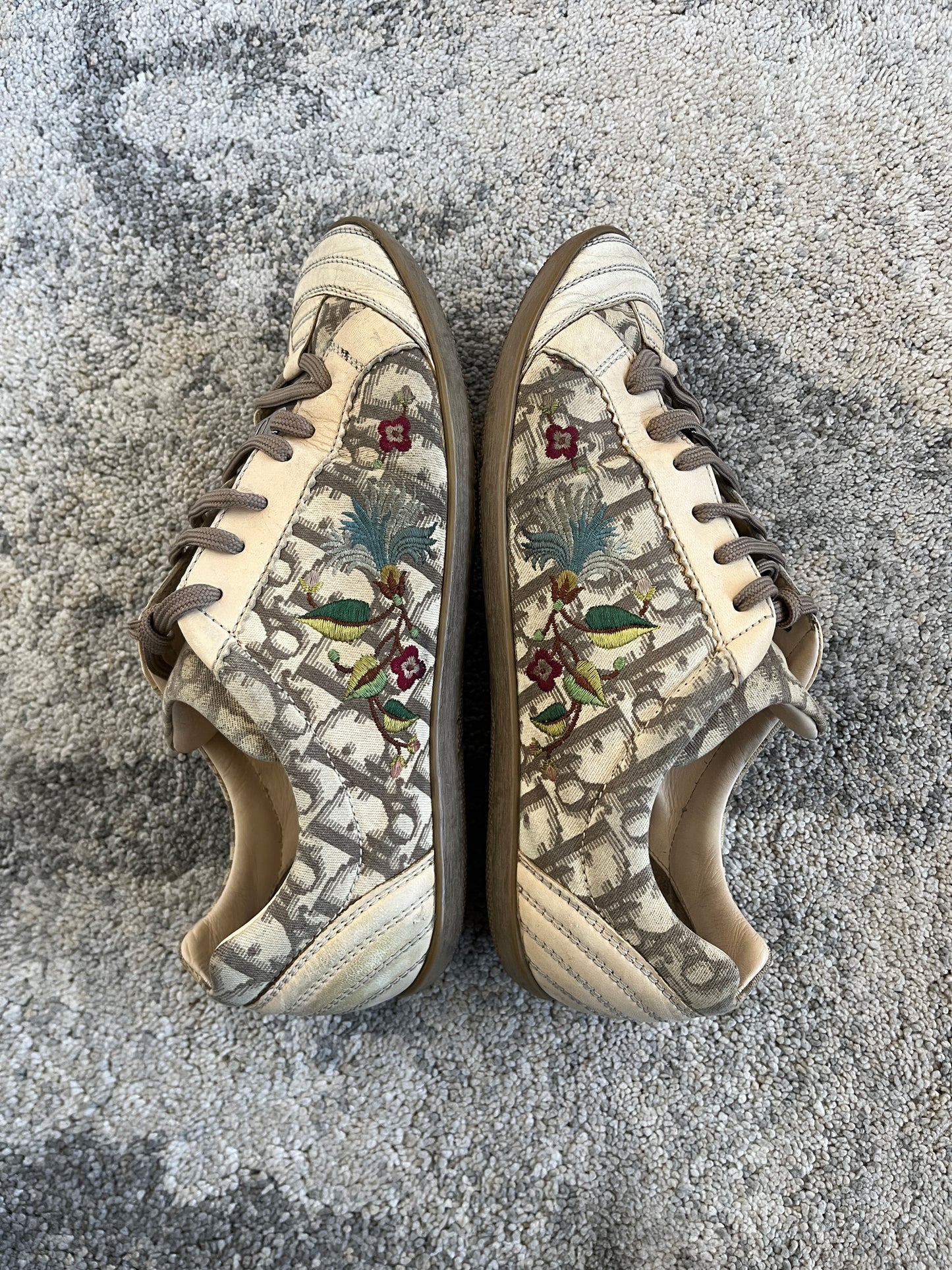 Dior 2000's monogram flat trainers