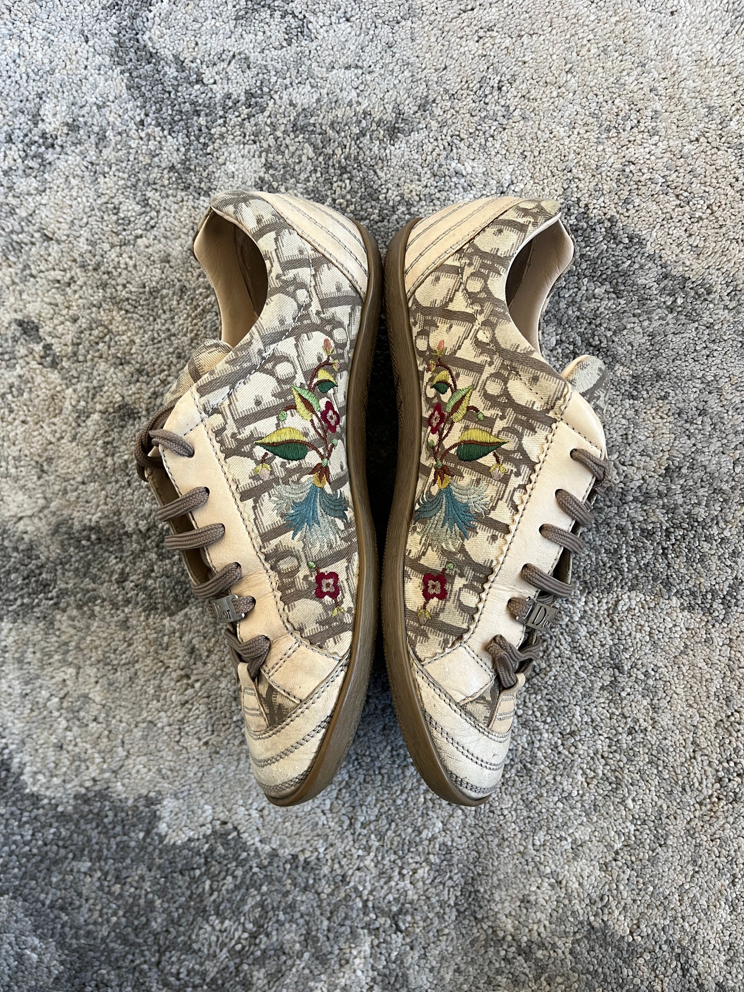 Dior 2000's monogram flat trainers