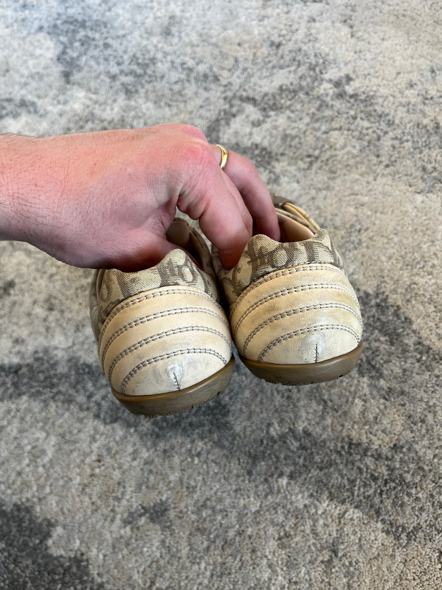 Dior 2000's monogram flat trainers