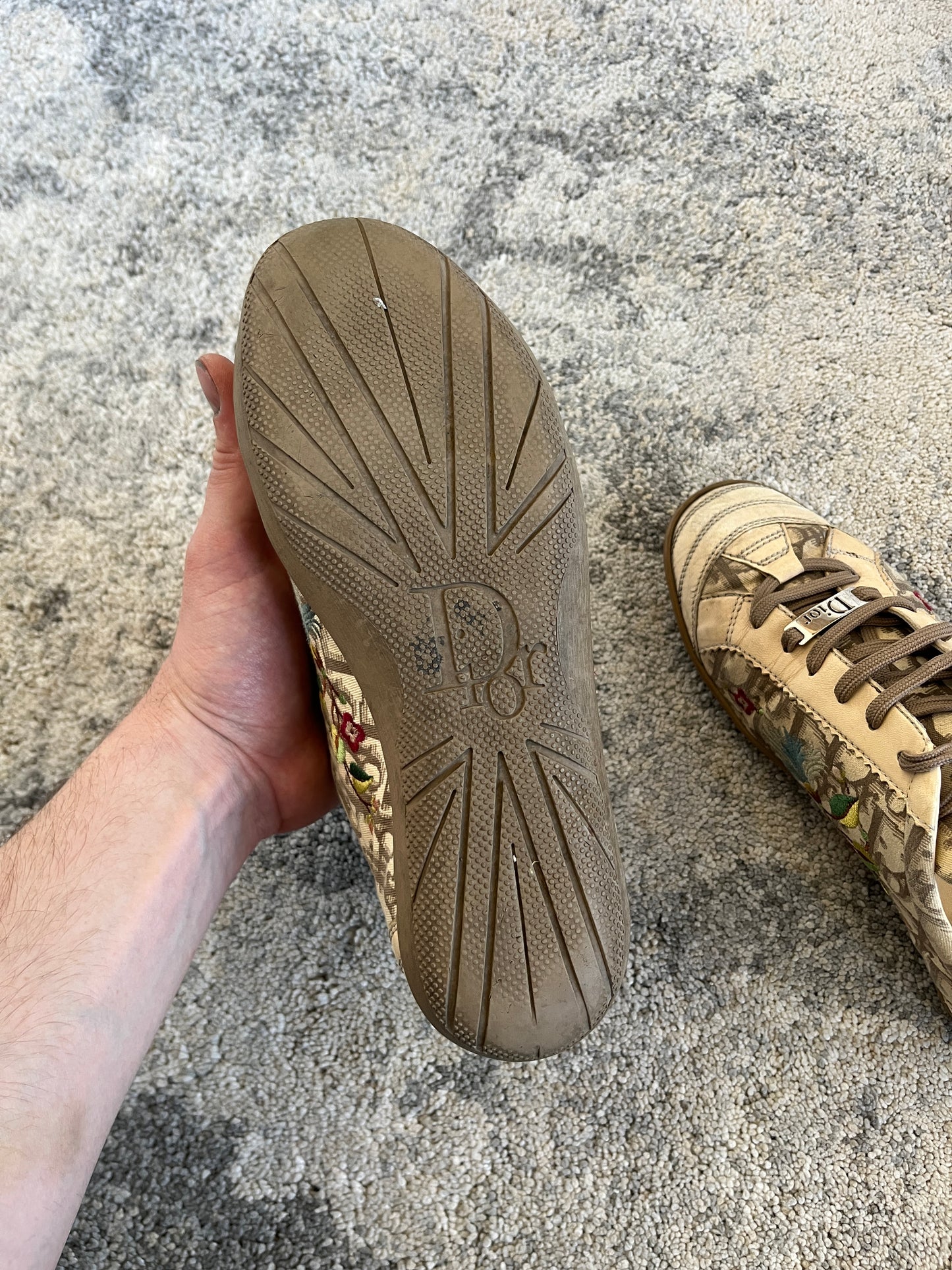 Dior 2000's monogram flat trainers
