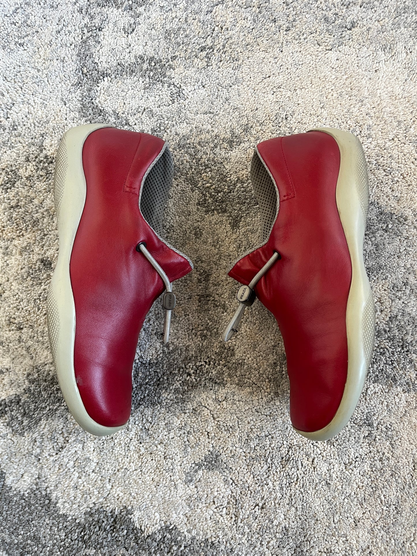 Prada SS1999 leather elastic trainers