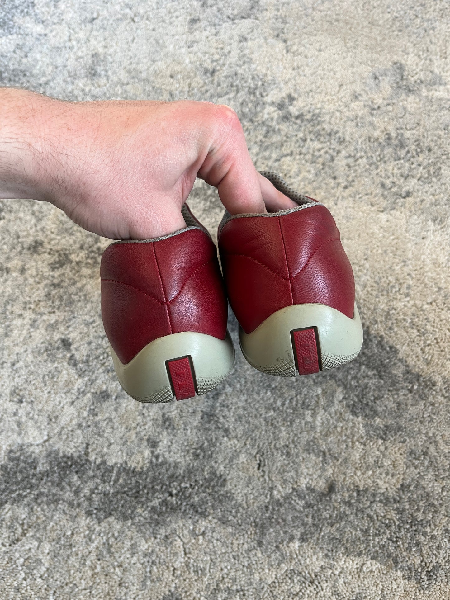 Prada SS1999 leather elastic trainers