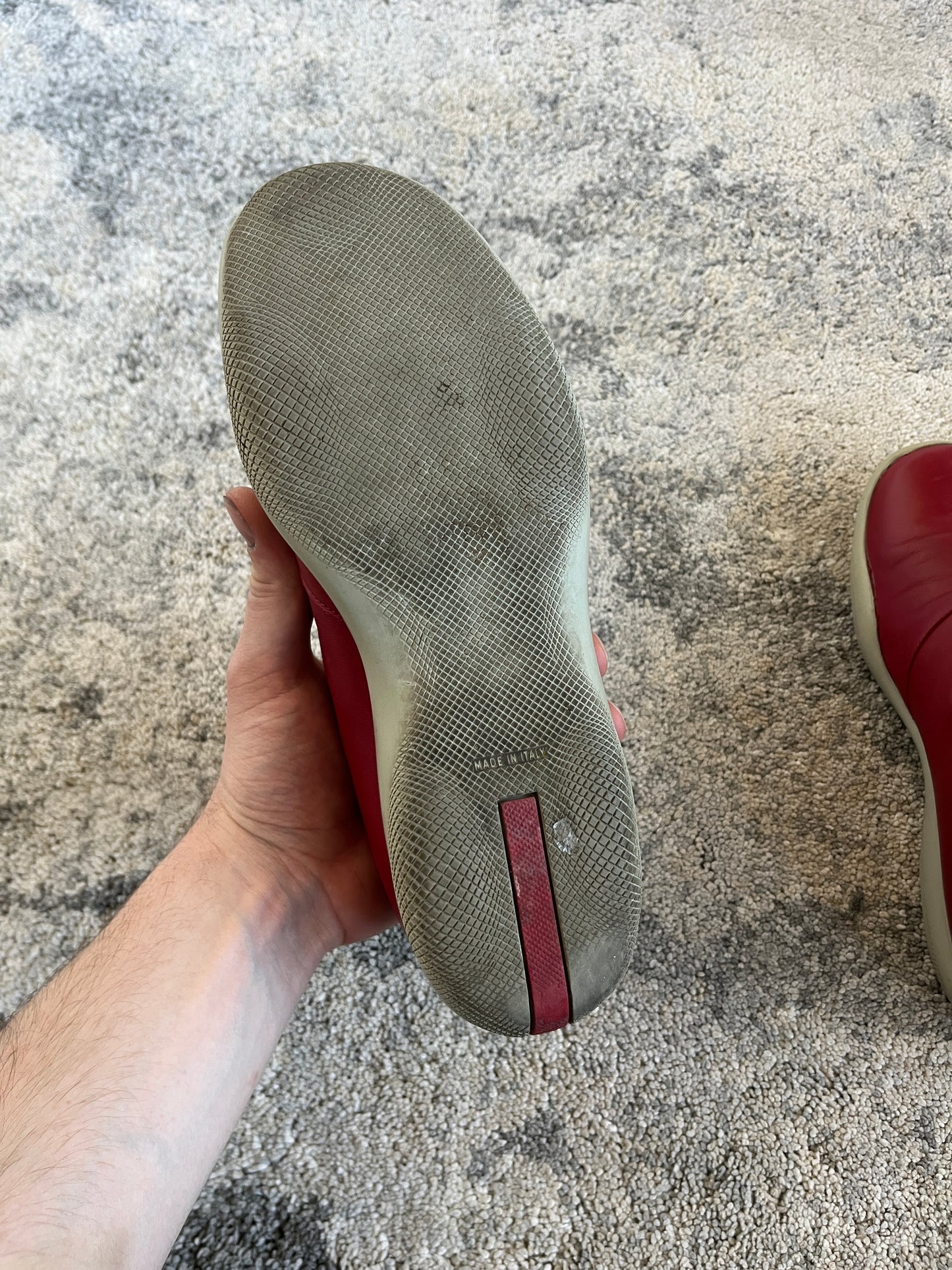 Prada SS1999 leather elastic trainers