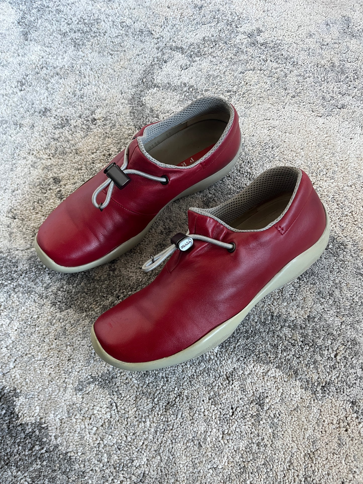 Prada SS1999 leather elastic trainers