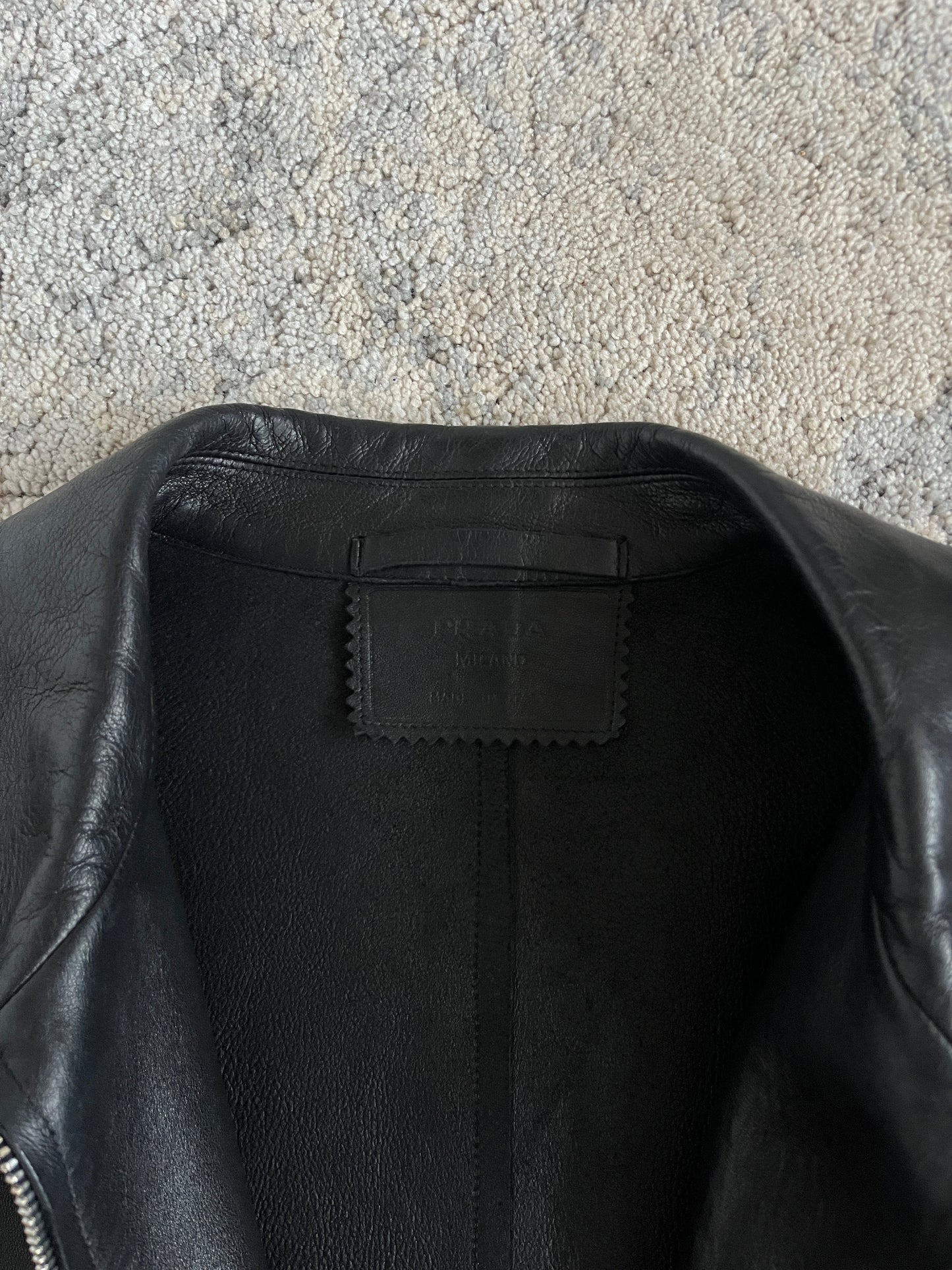 Prada FW1999 leather jacket