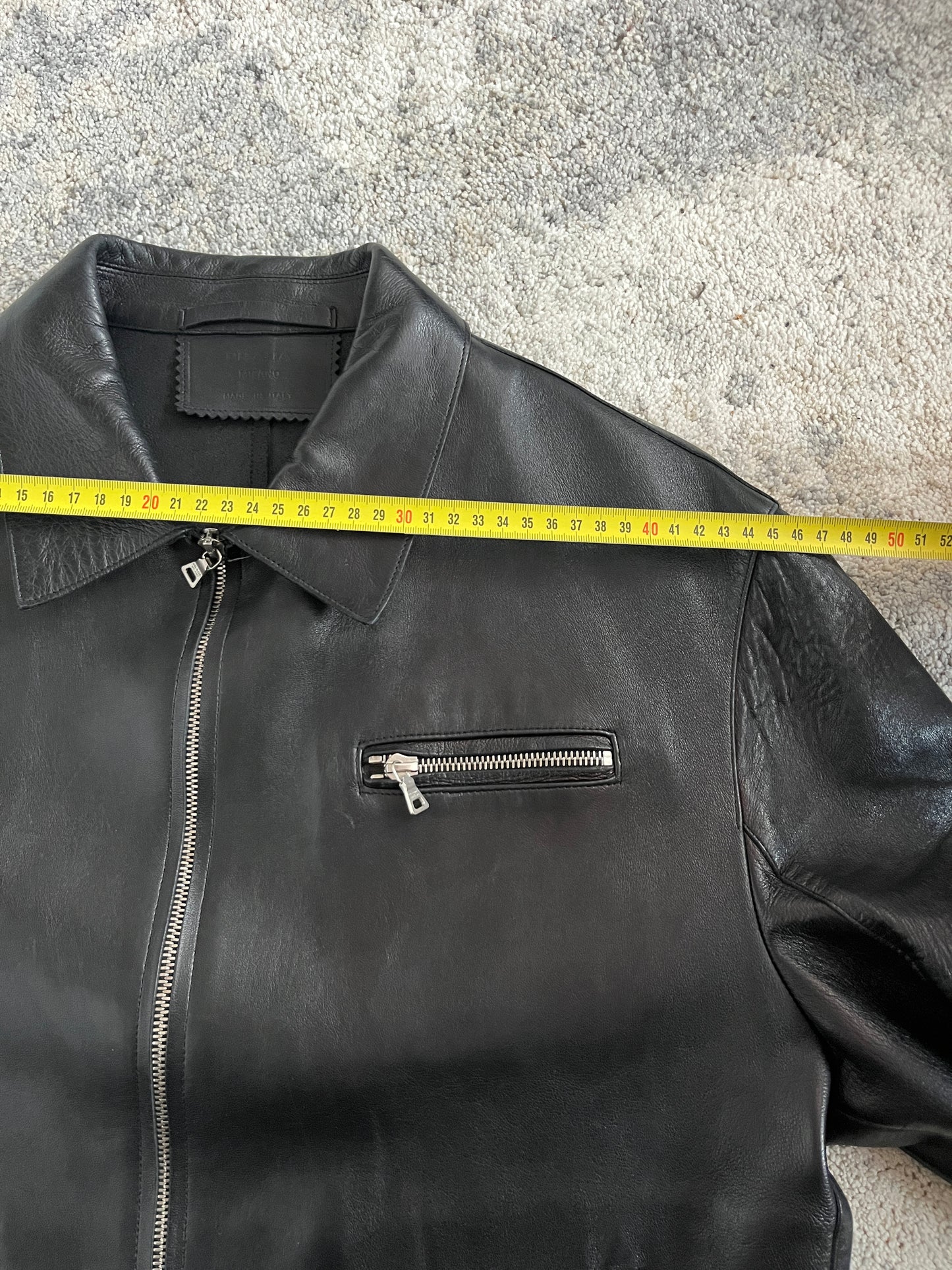 Prada FW1999 leather jacket