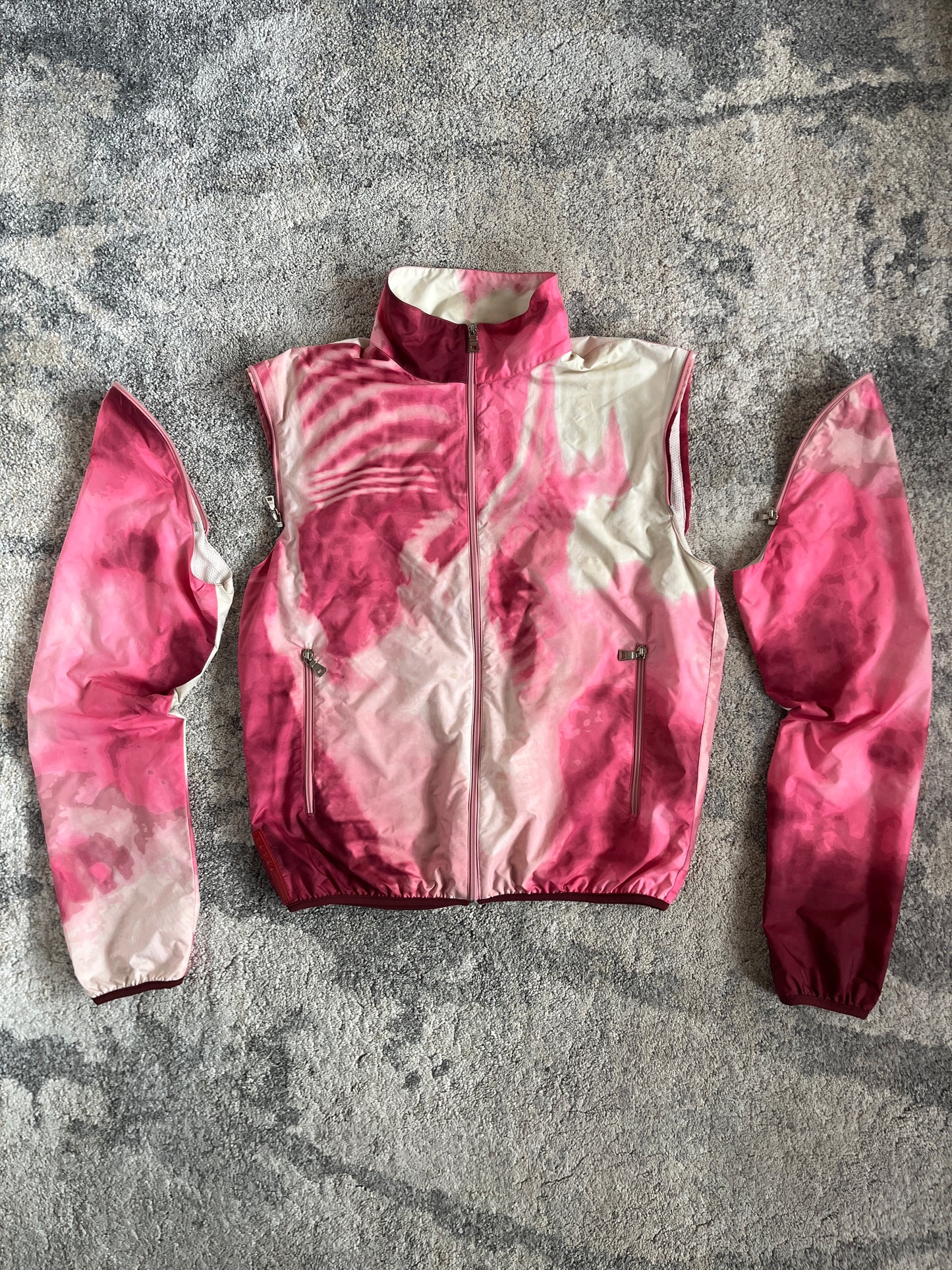 Prada SS2000 print convertible nylon jacket