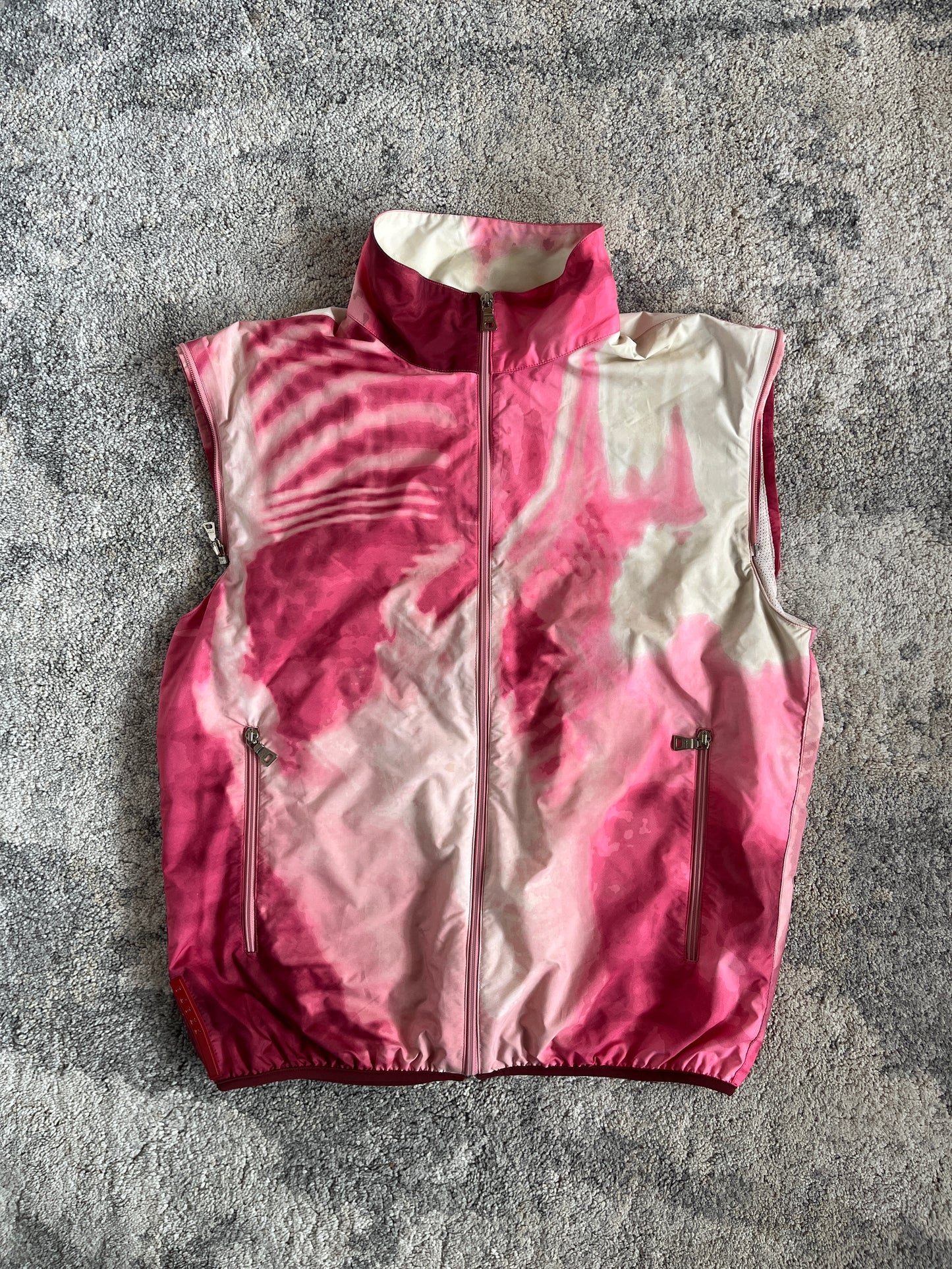 Prada SS2000 print convertible nylon jacket