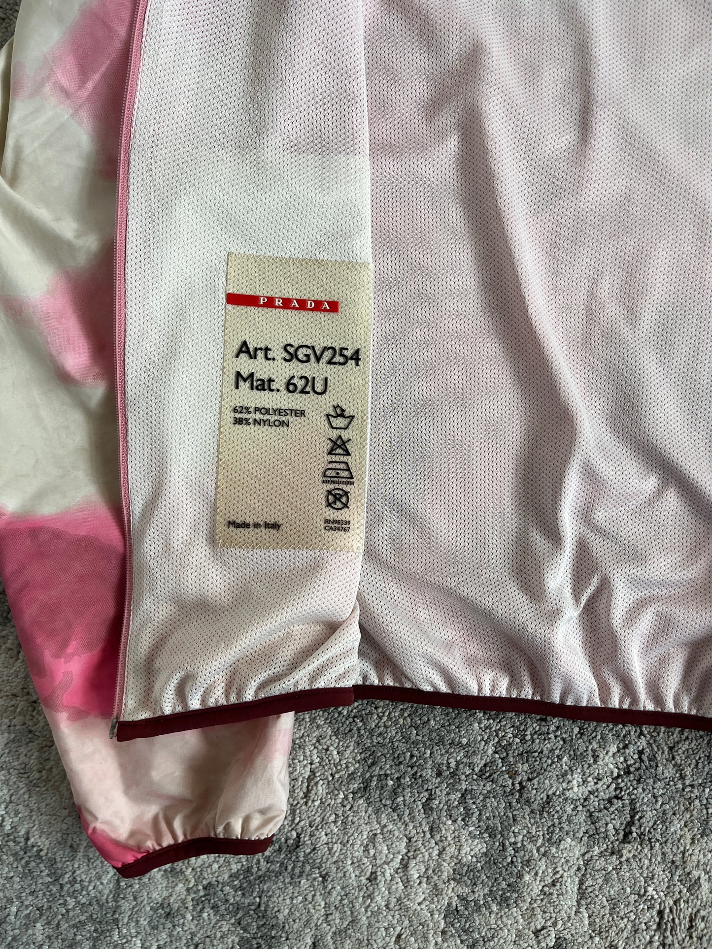 Prada SS2000 print convertible nylon jacket