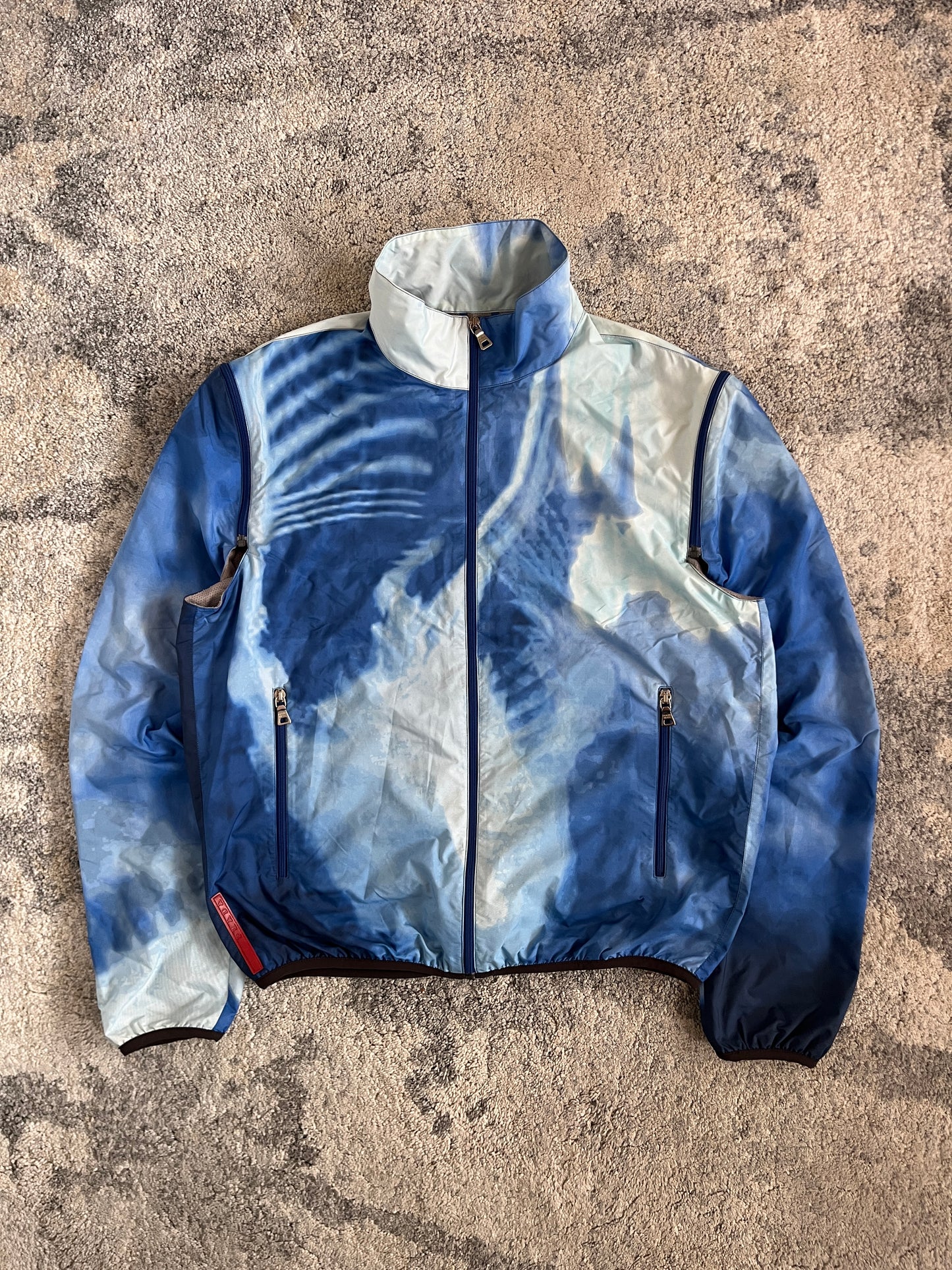 Prada SS2000 print convertible nylon jacket