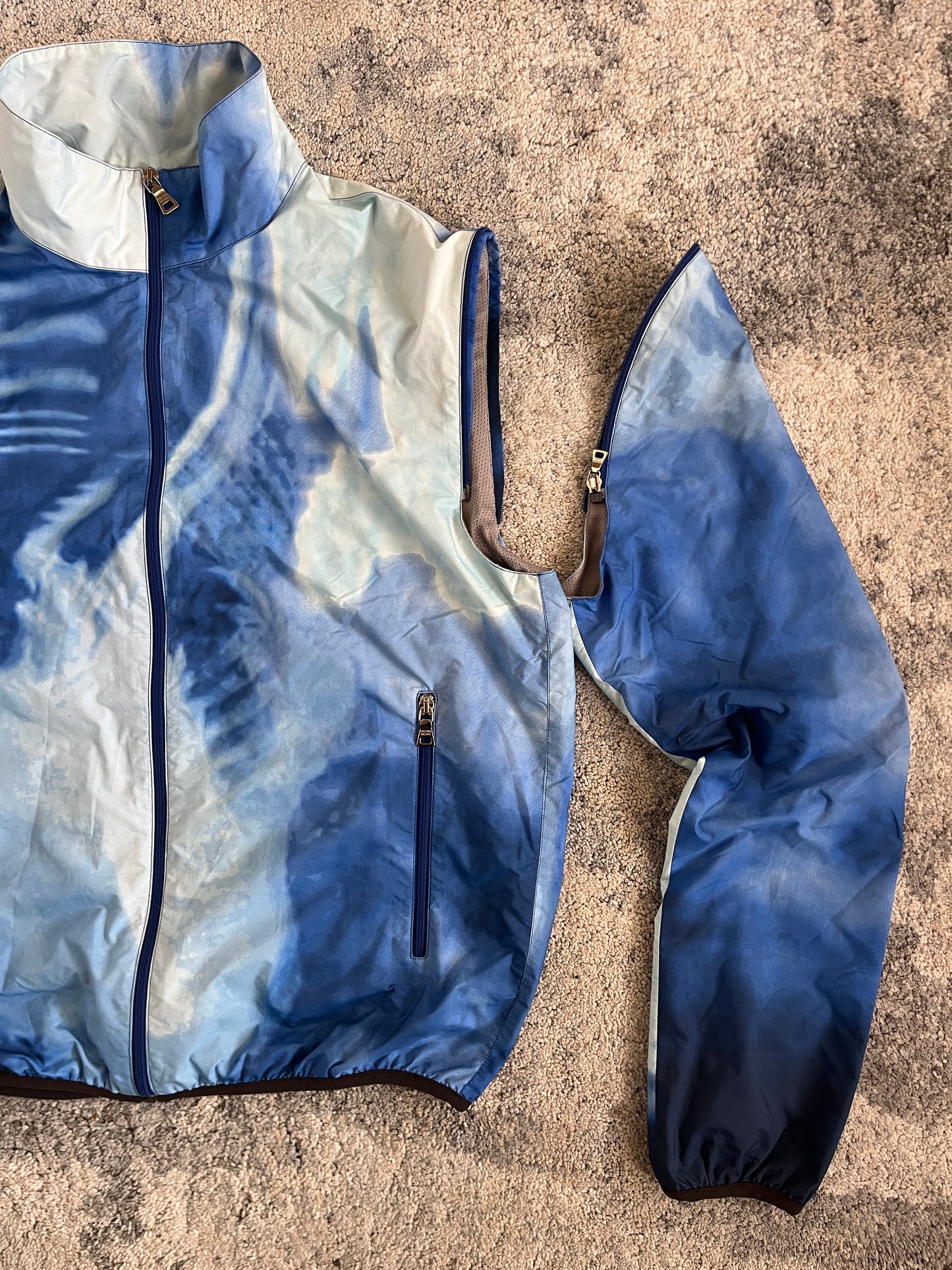 Prada SS2000 print convertible nylon jacket