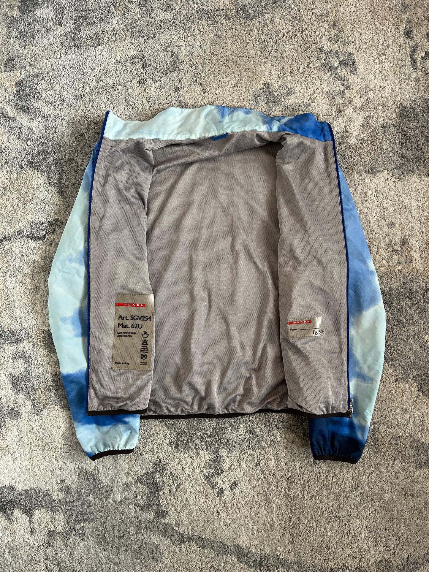 Prada SS2000 print convertible nylon jacket