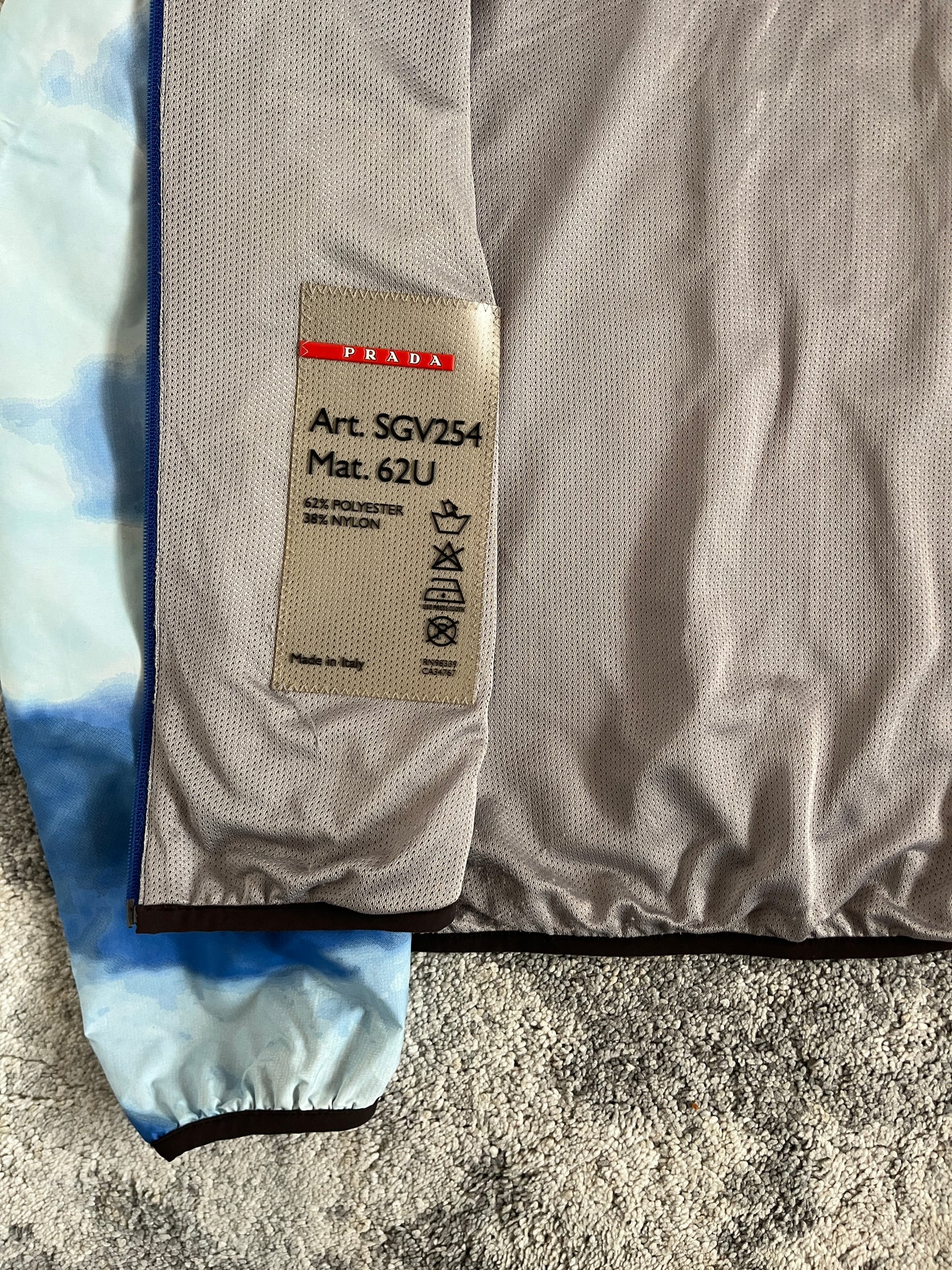 Prada SS2000 print convertible nylon jacket