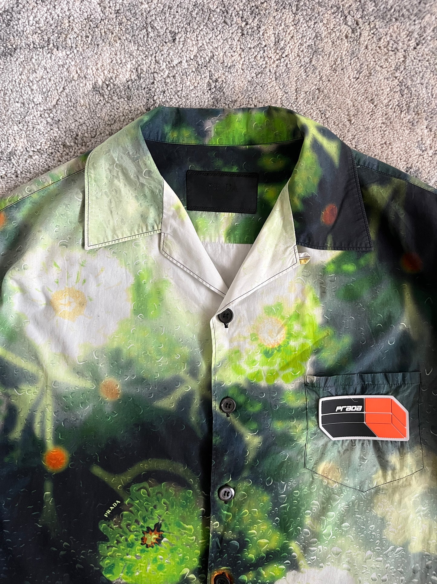 Prada SS2018 cotton bowling shirt