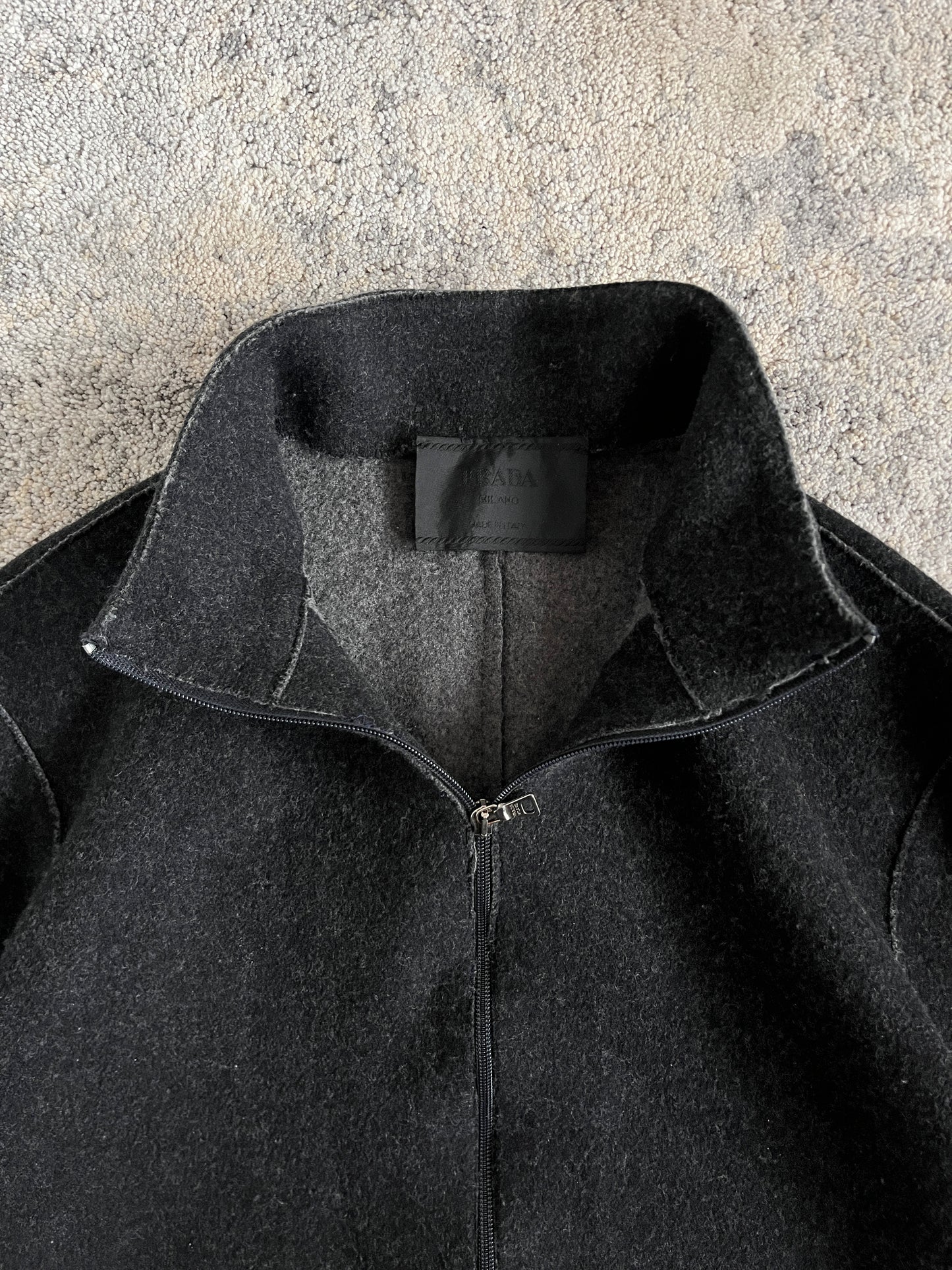 Prada 1999 wool zip jacket