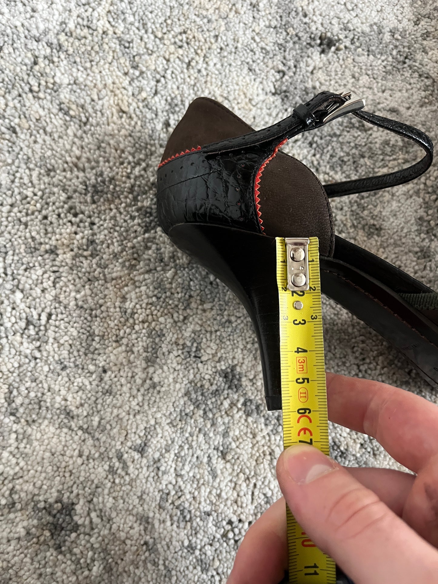 Prada 2000's leather & cotton heels