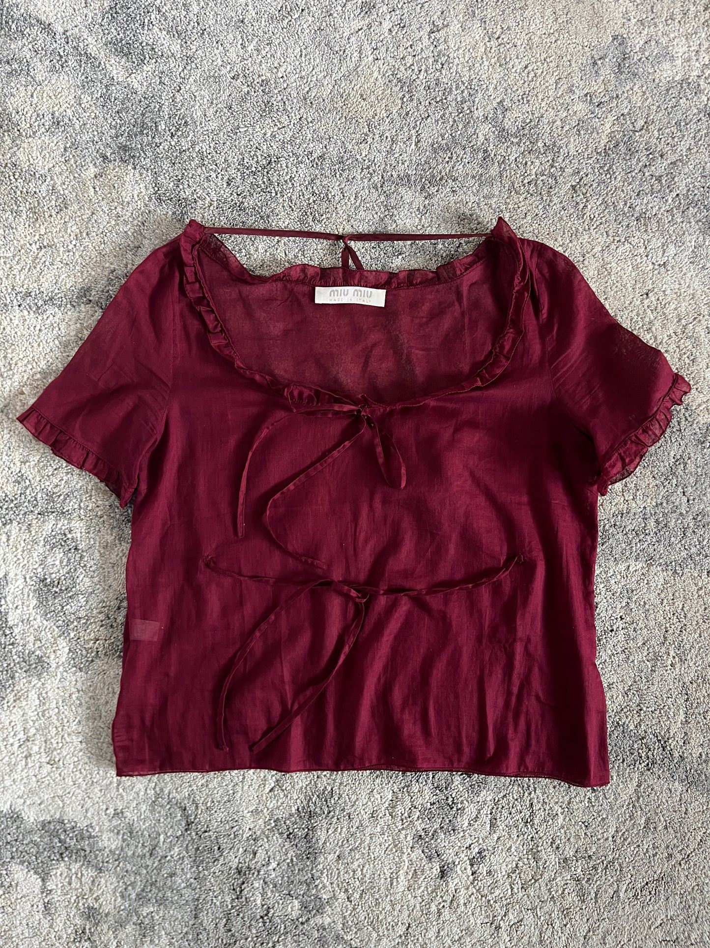 Miu Miu SS1997 light cotton top