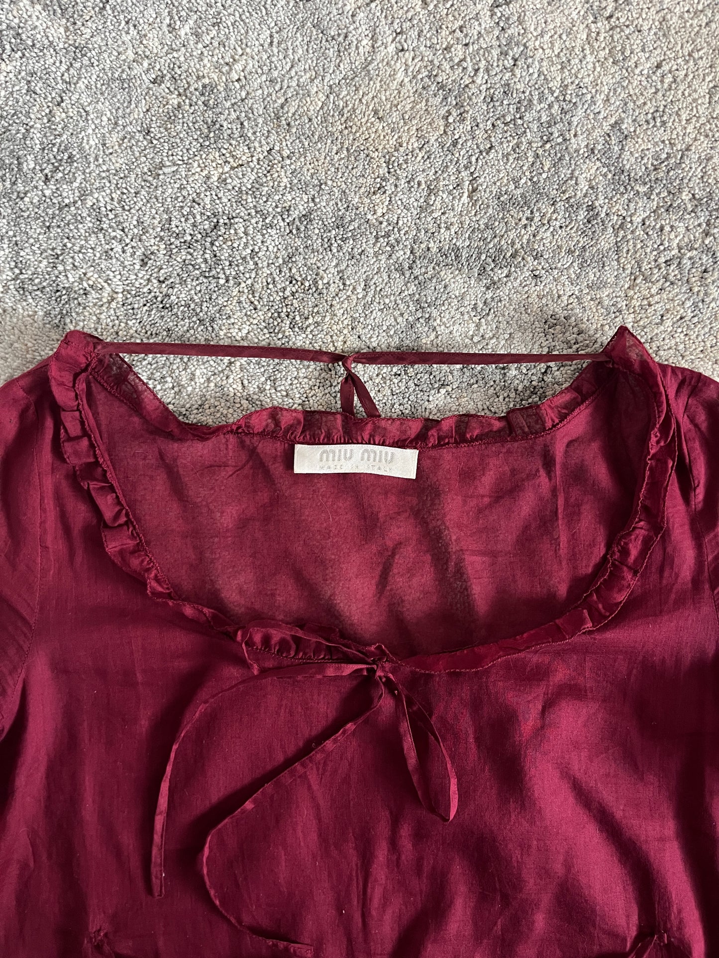 Miu Miu SS1997 light cotton top