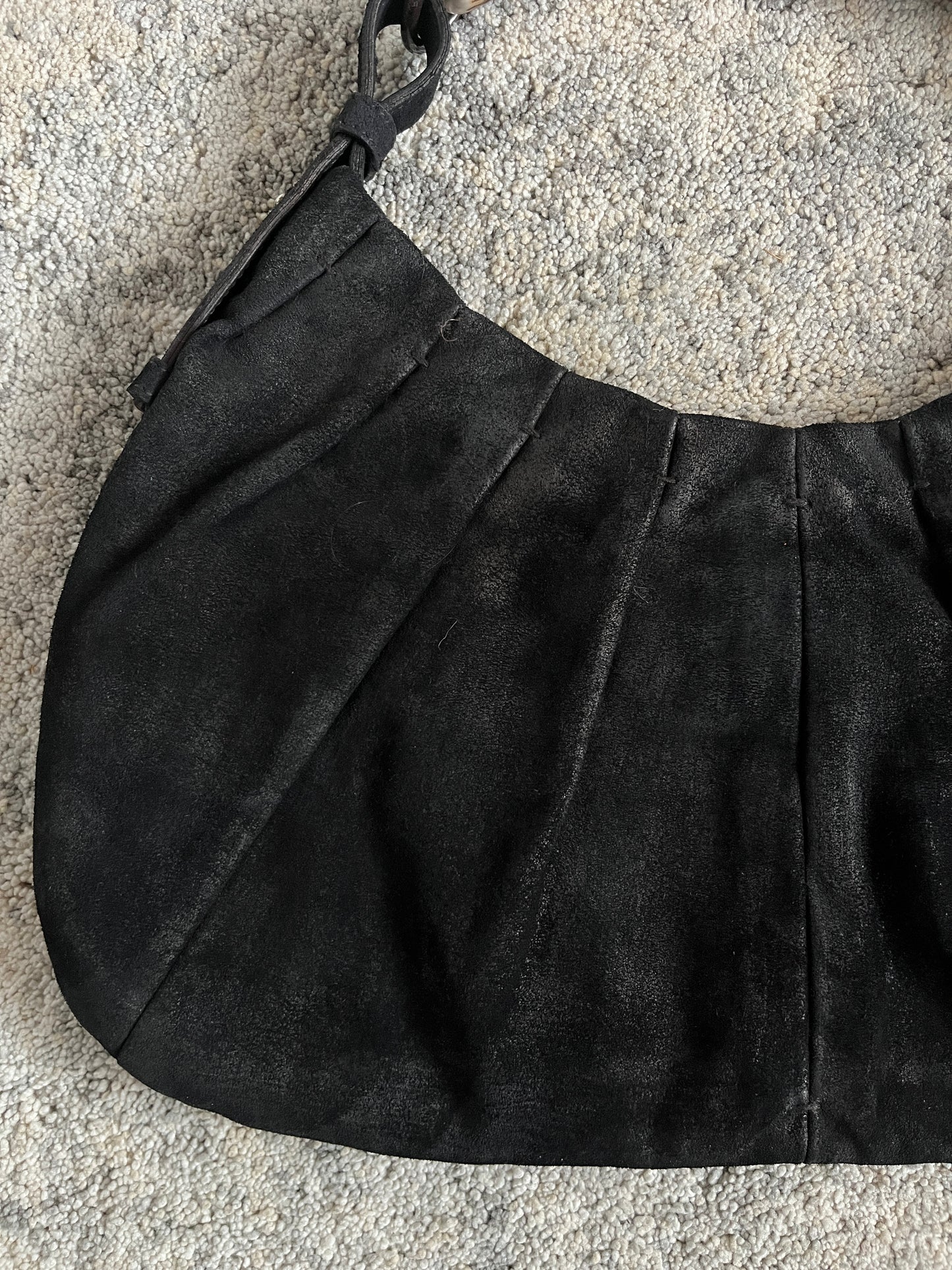Yves Saint Laurent FW2002 suede mombasa bag