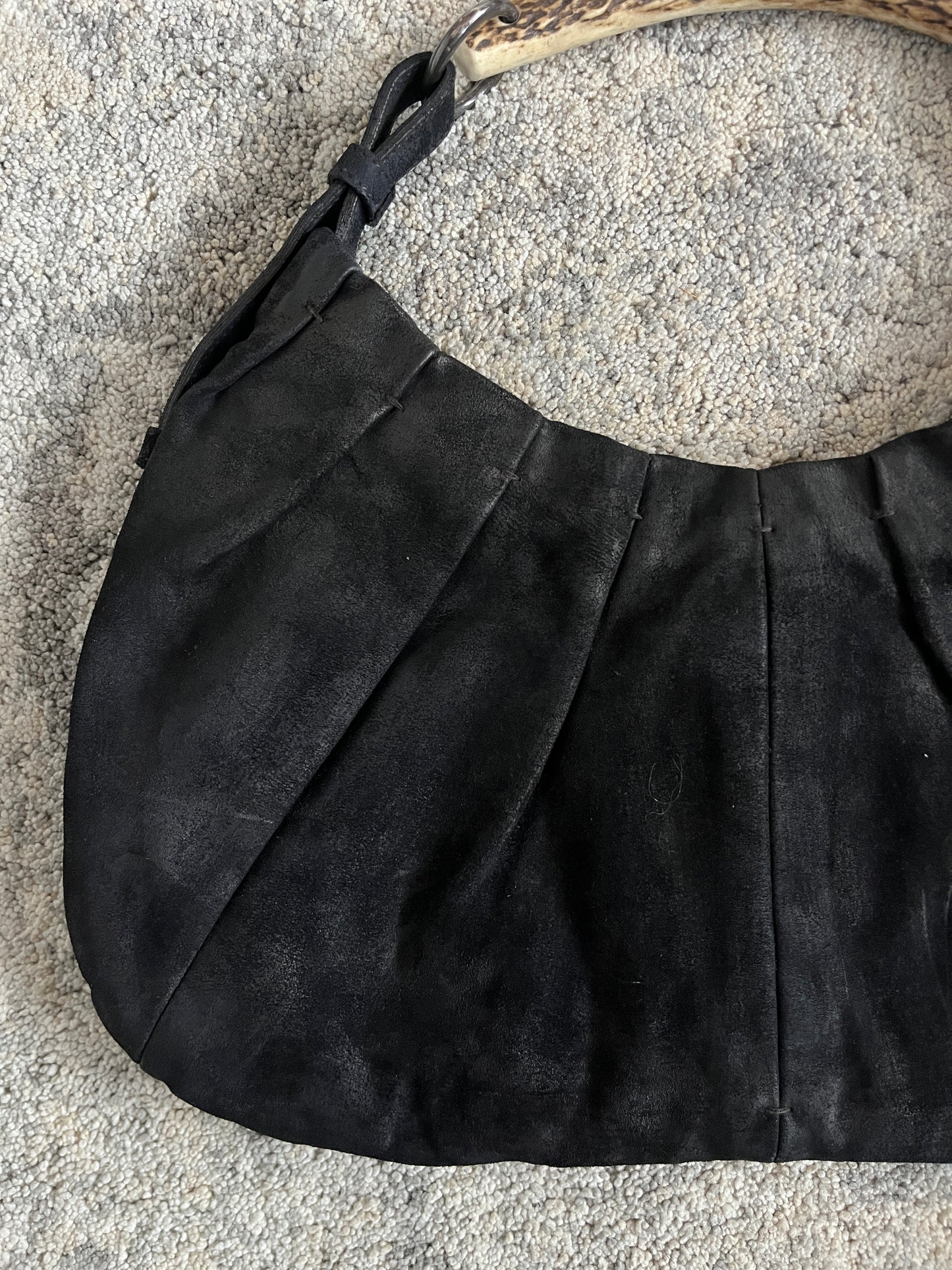 Yves Saint Laurent FW2002 suede mombasa bag