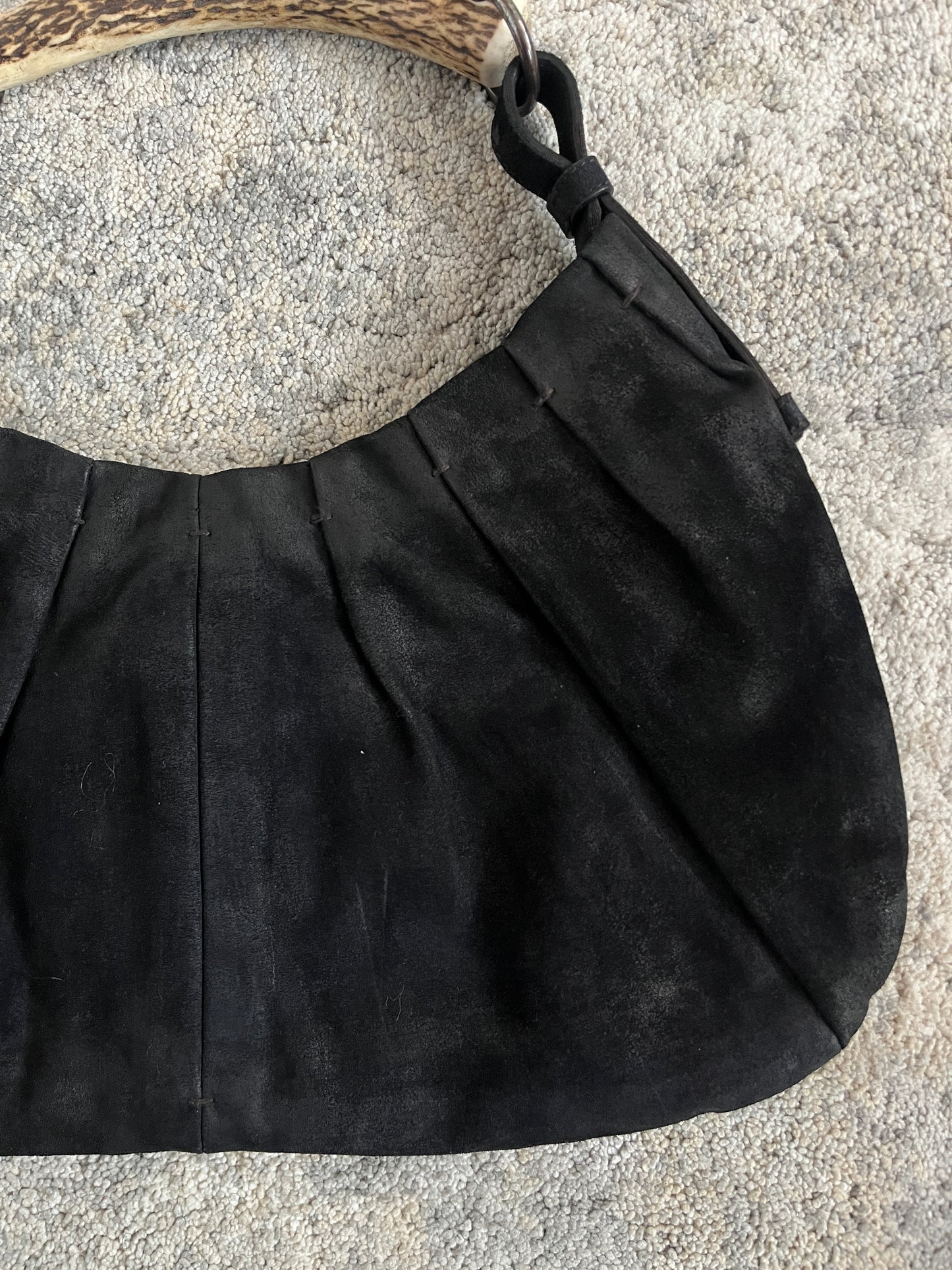 Yves Saint Laurent FW2002 suede mombasa bag