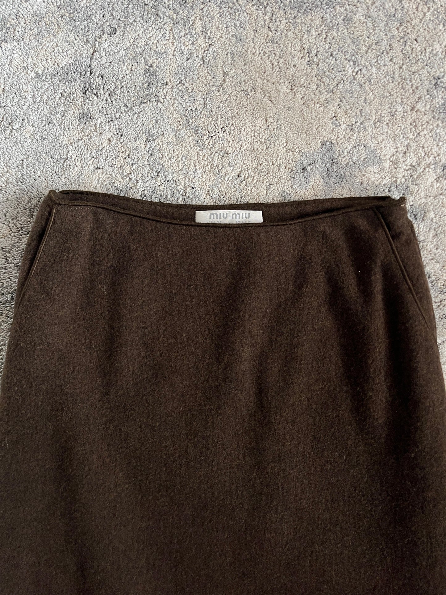 Miu Miu FW1999 wool skirt
