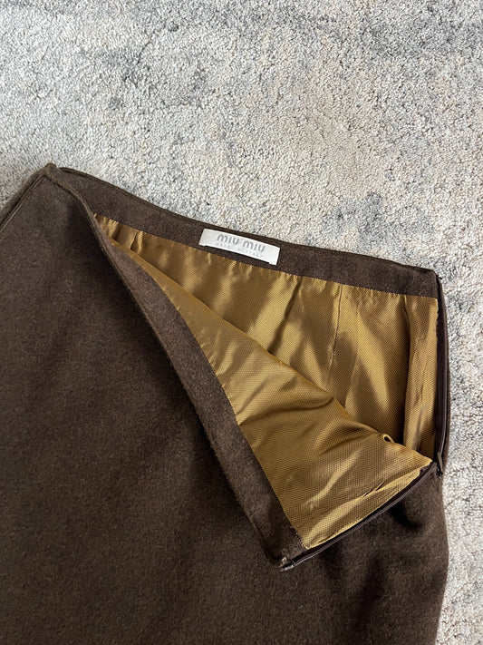 Miu Miu FW1999 wool skirt