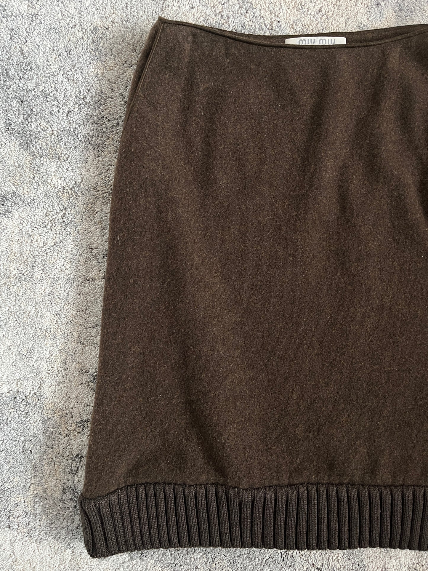 Miu Miu FW1999 wool skirt