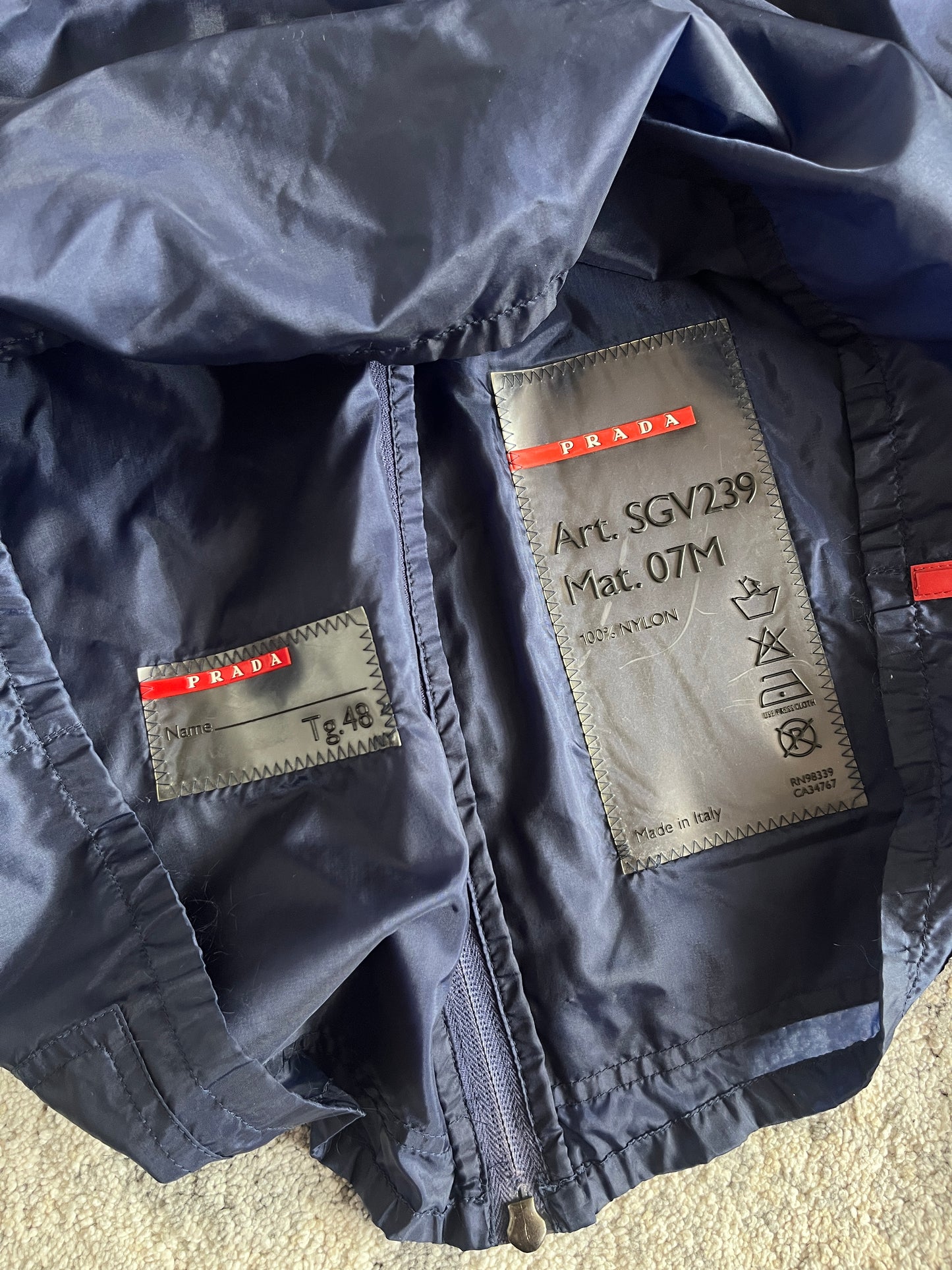 Prada SS1999 transparent nylon jacket