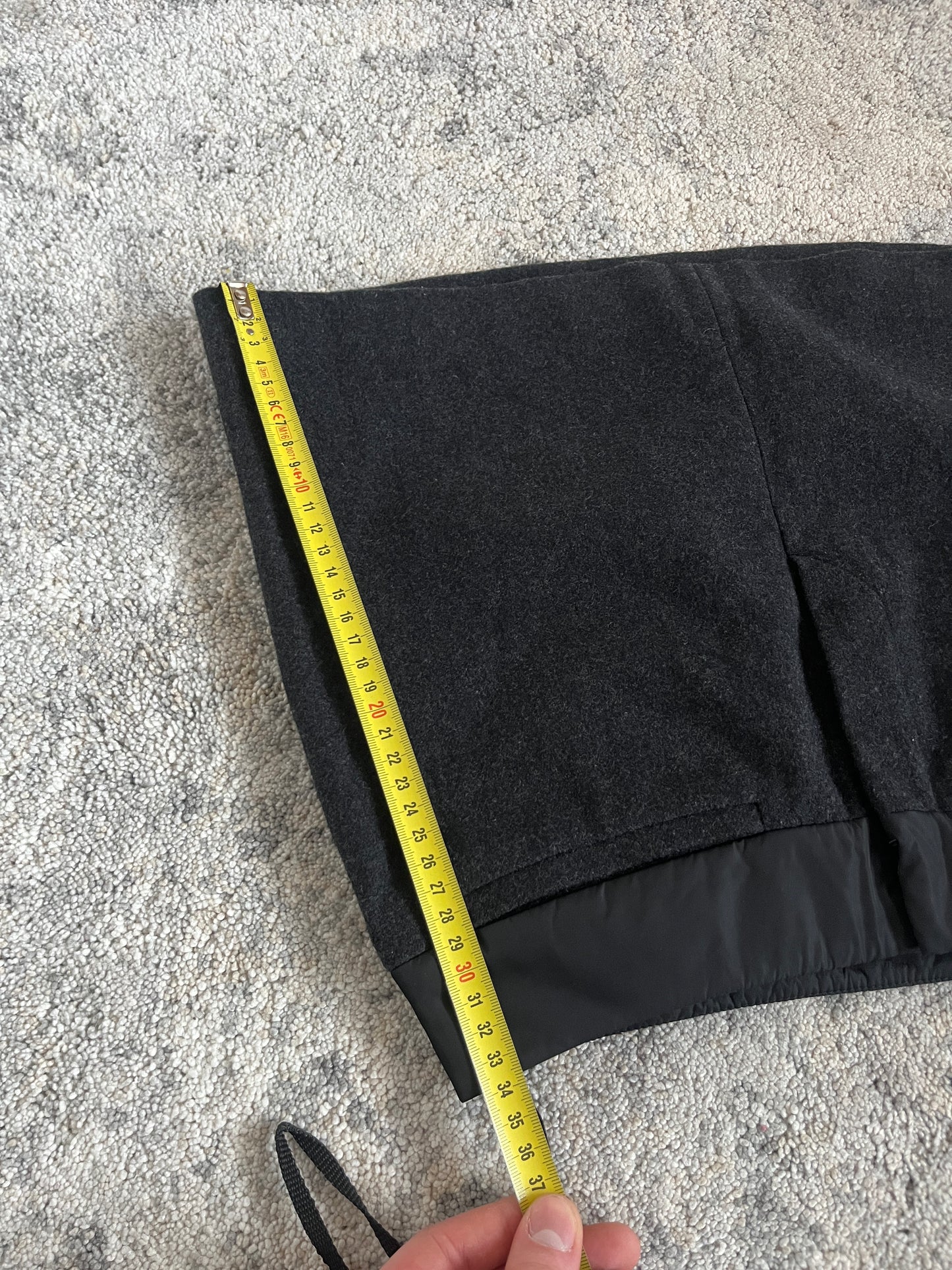 Prada 1990's wool & nylon mini skirt
