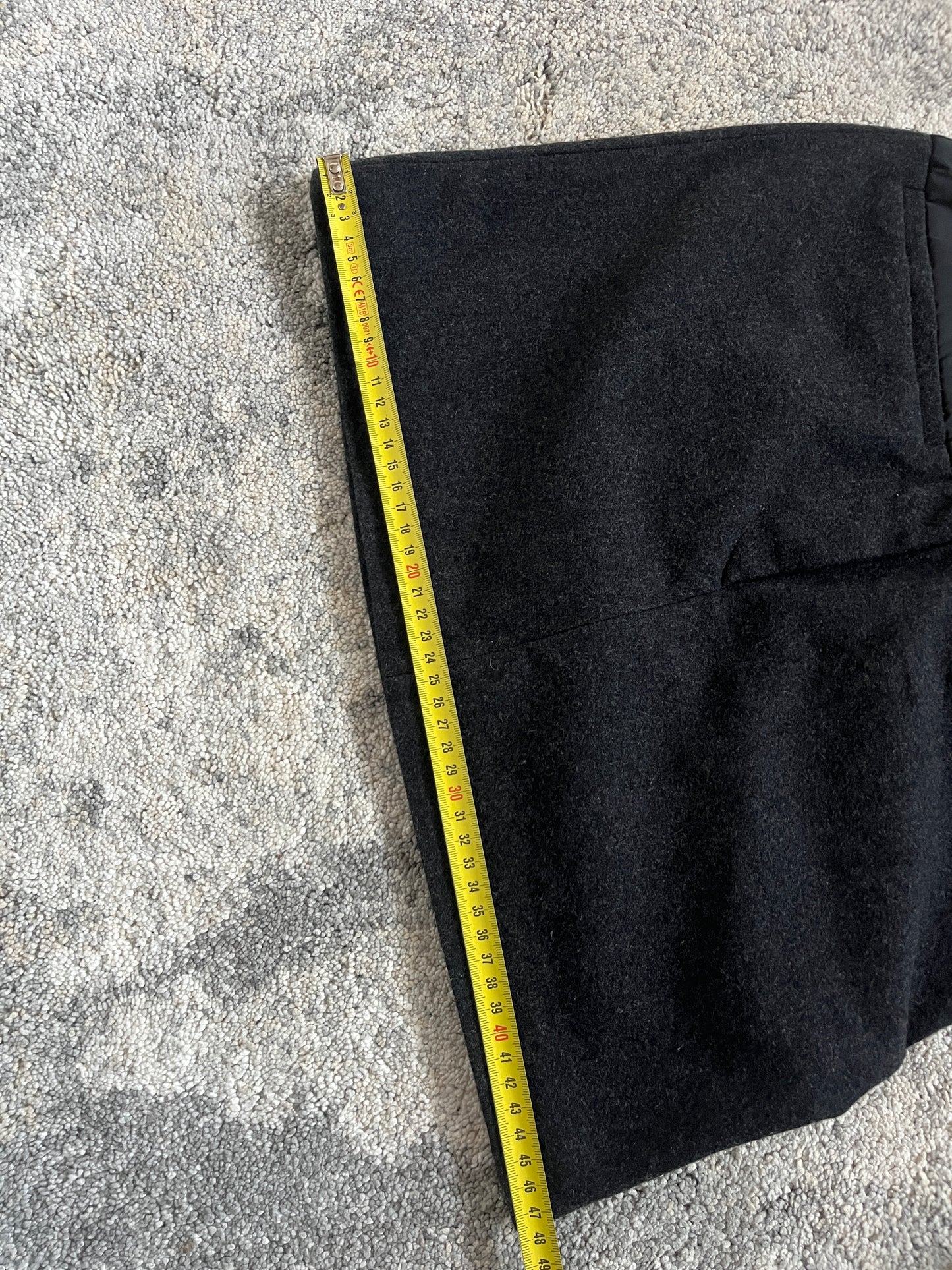 Prada 1990's wool & nylon mini skirt