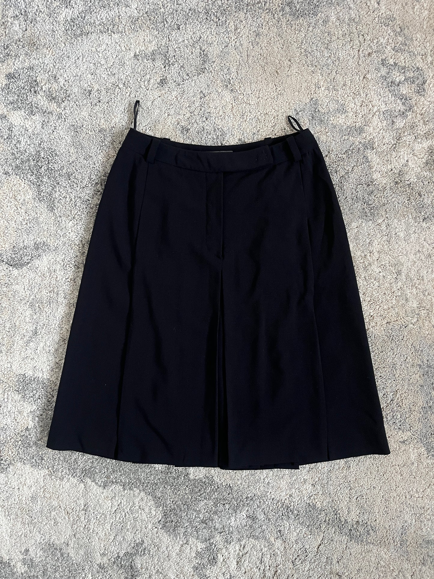 Prada 1990's wool panel skirt