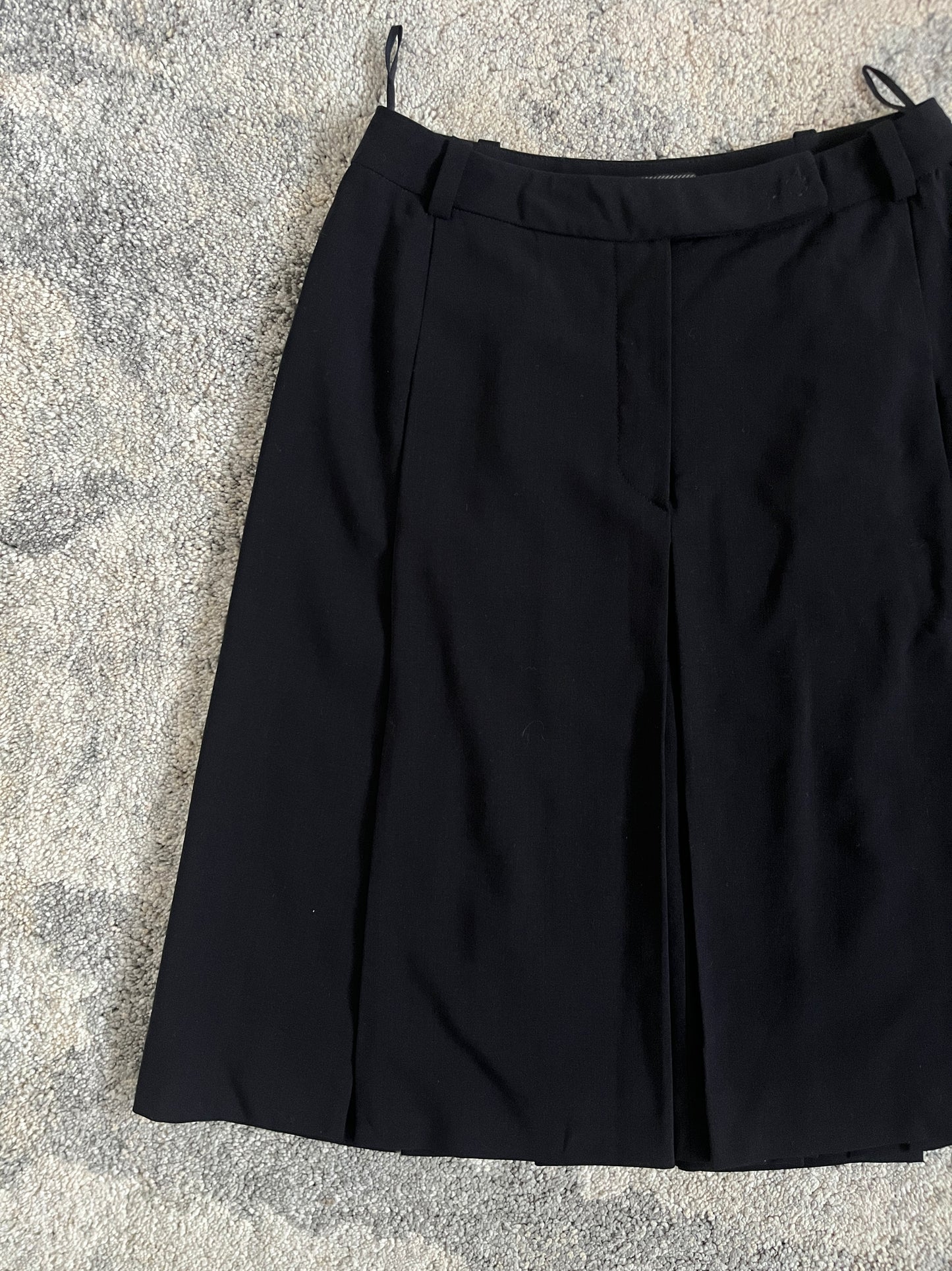 Prada 1990's wool panel skirt