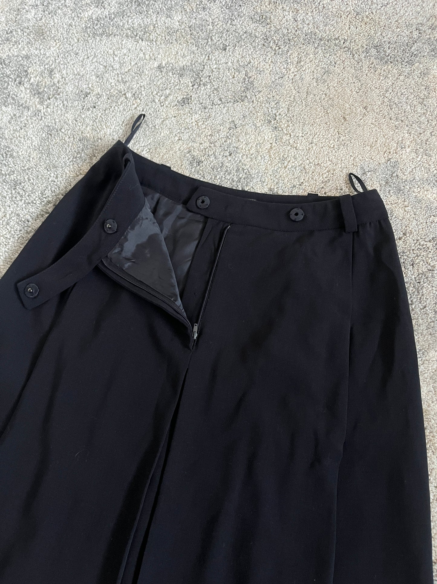Prada 1990's wool panel skirt