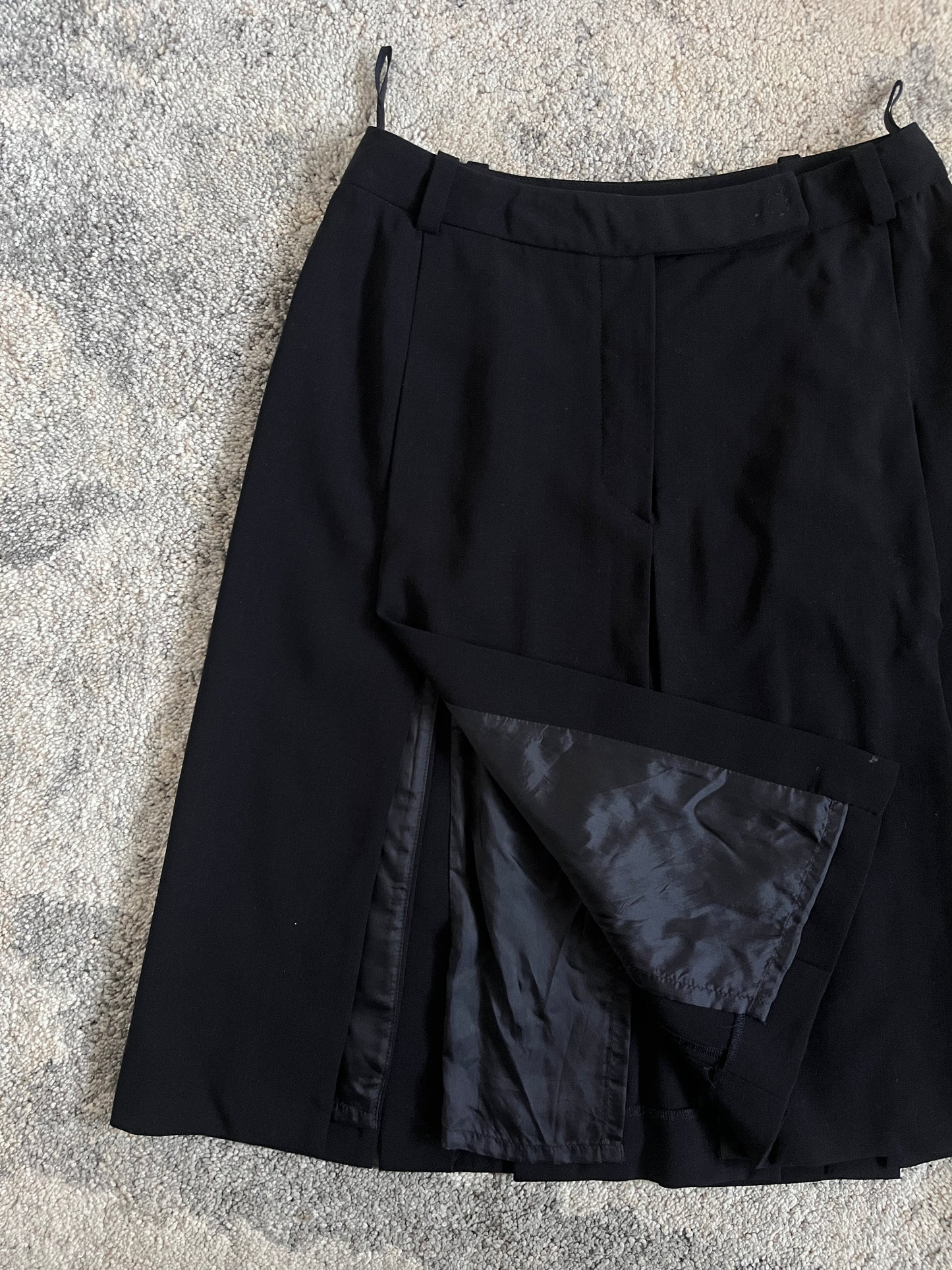 Prada 1990's wool panel skirt