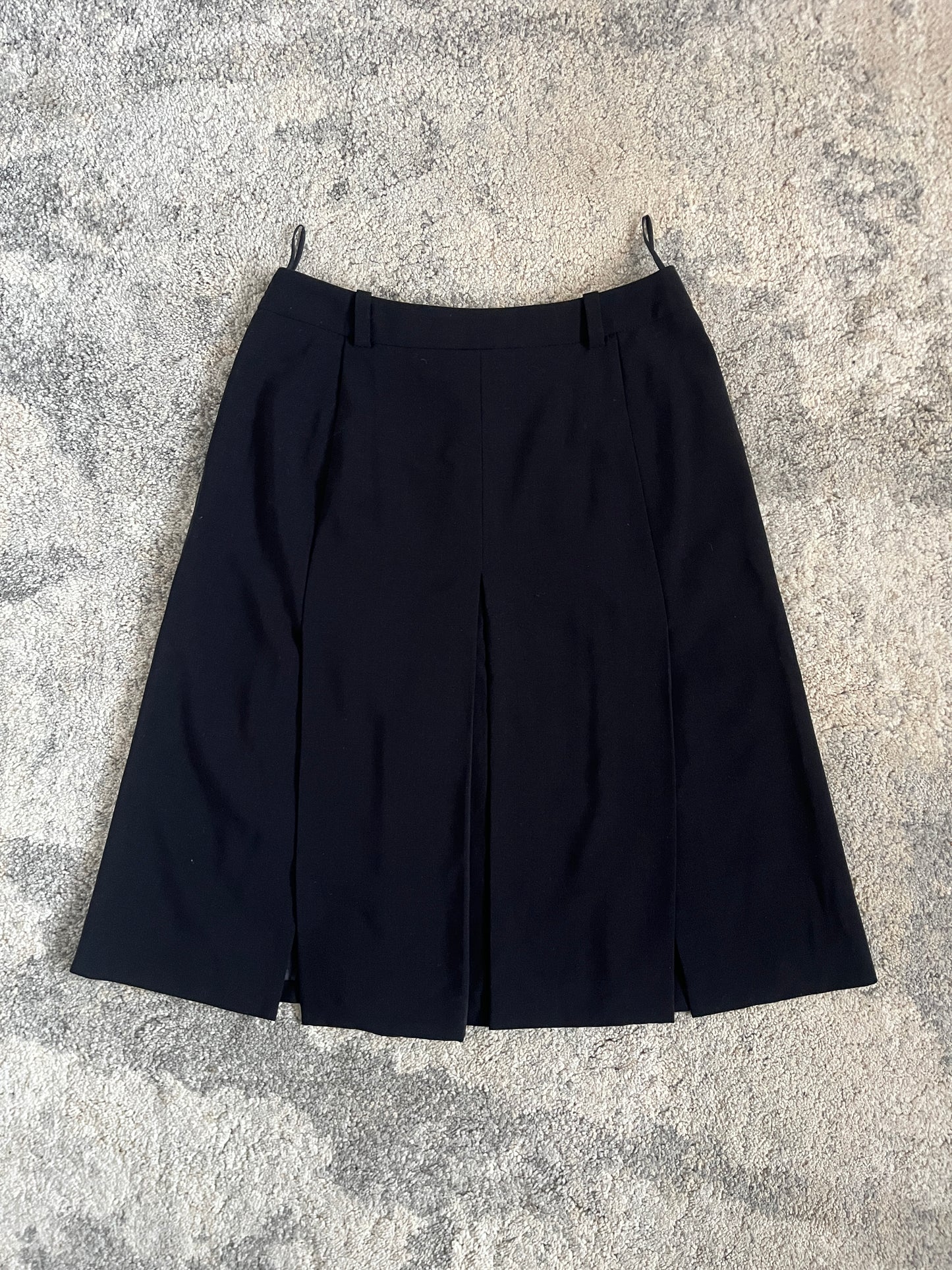 Prada 1990's wool panel skirt